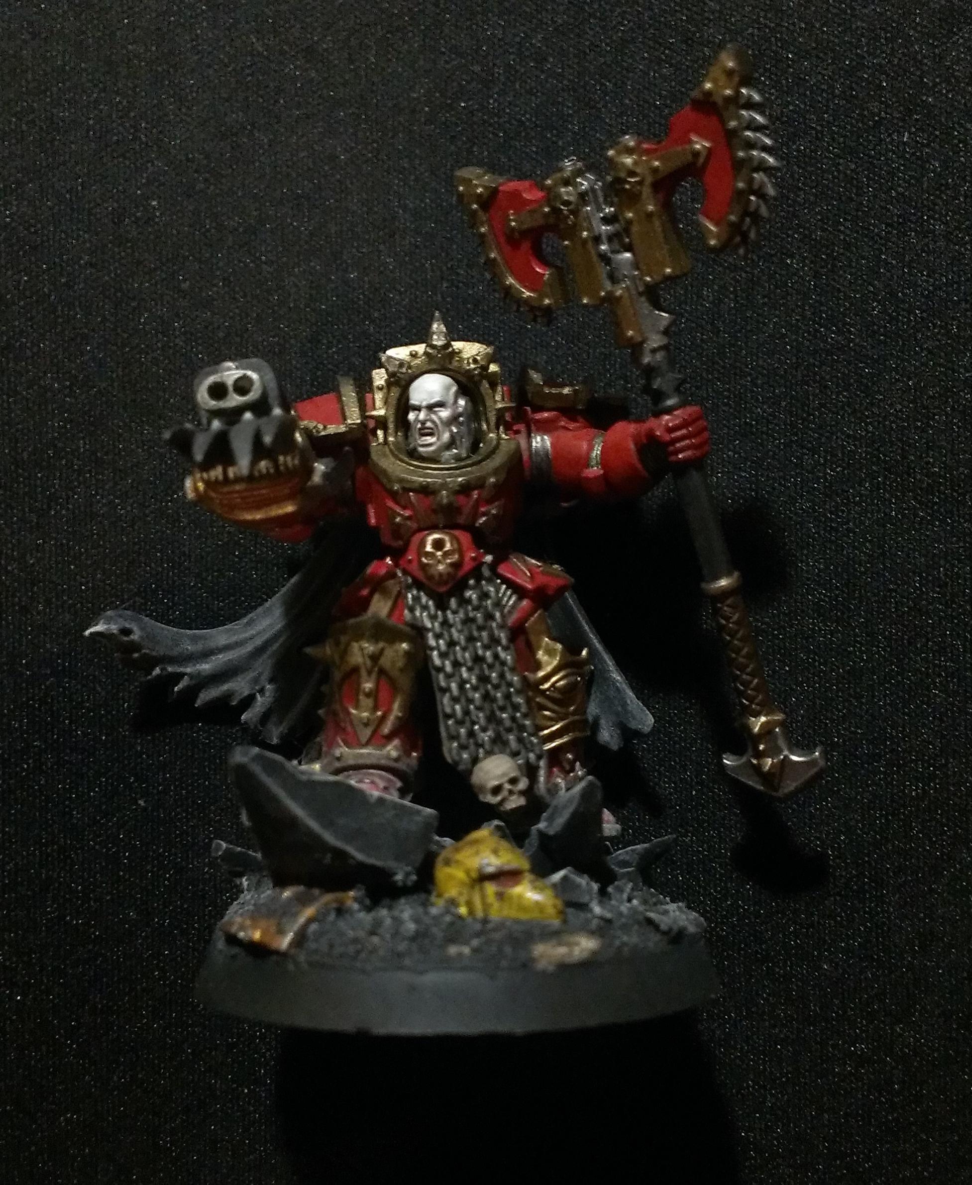 Chaos Lord, Conversion, Khorne, Terminator Armor, World Eaters