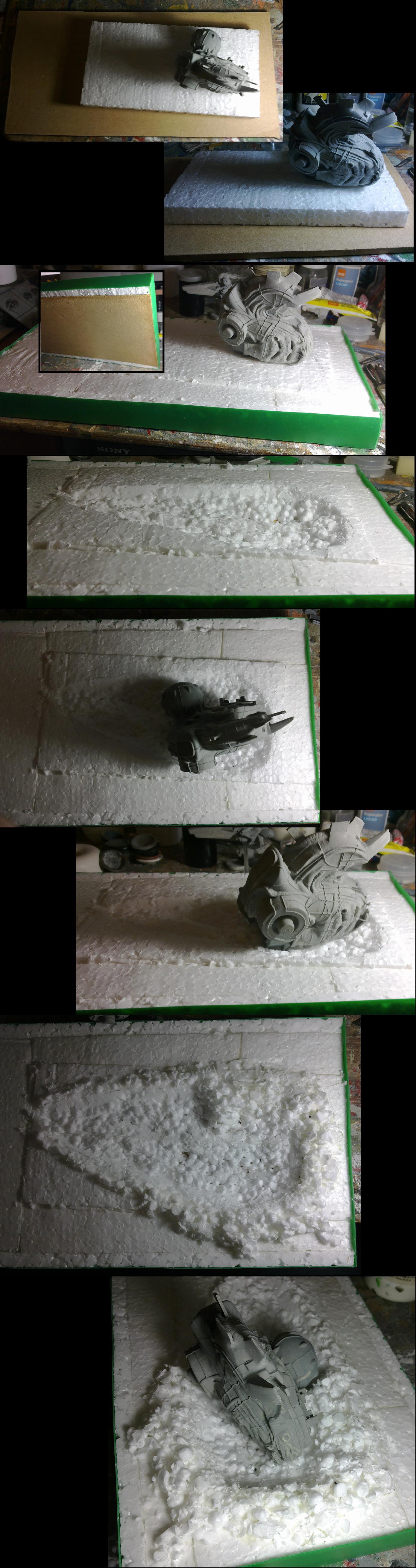 UFO crash wip 9; the crater