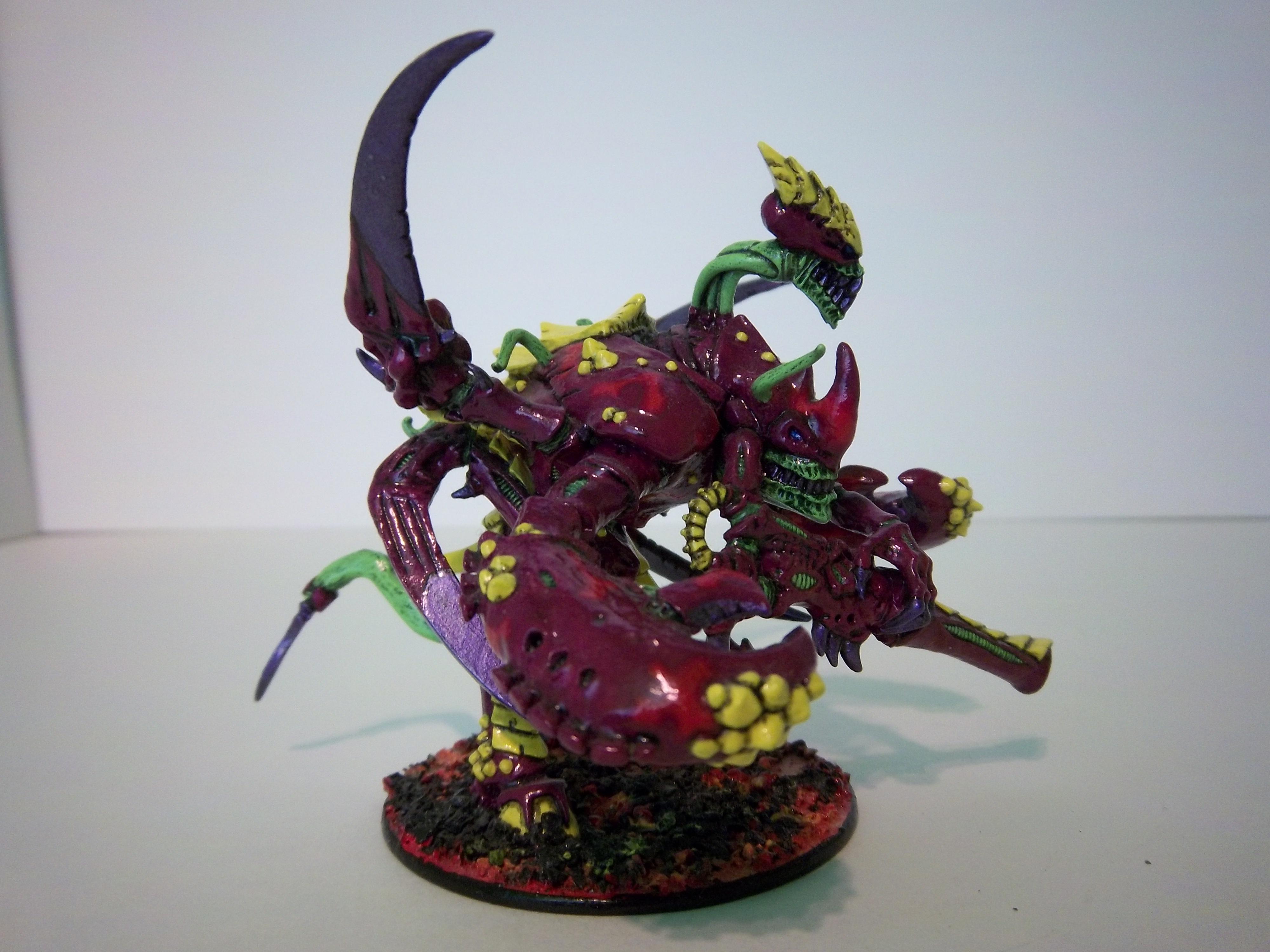 Carnifex, Conversion, Green, Old One Eye, Purple, Tyranids, Warhammer 40,000, Yellow