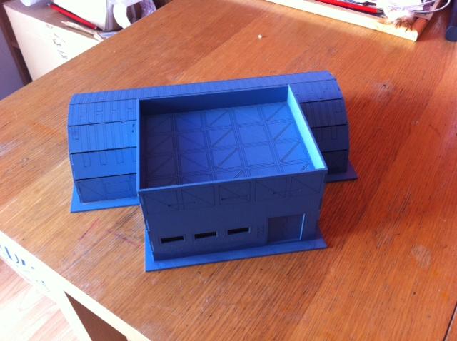 Troop Barracks Primed in Wolf Grey from Army Painter
