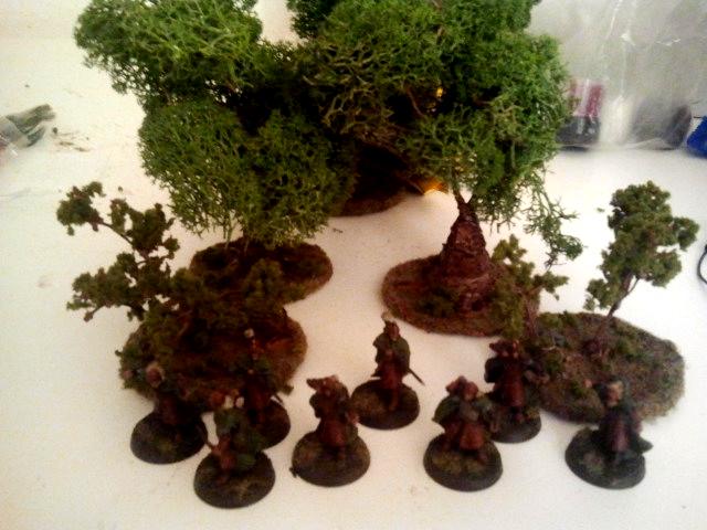Lord Of The Rings, Rohan Archers and Trees