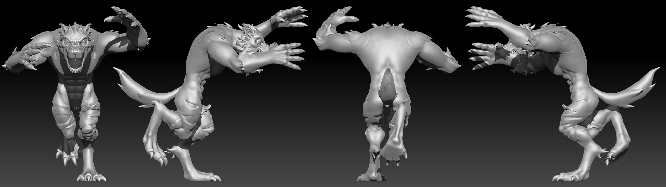 Werewolf Sculpt 1