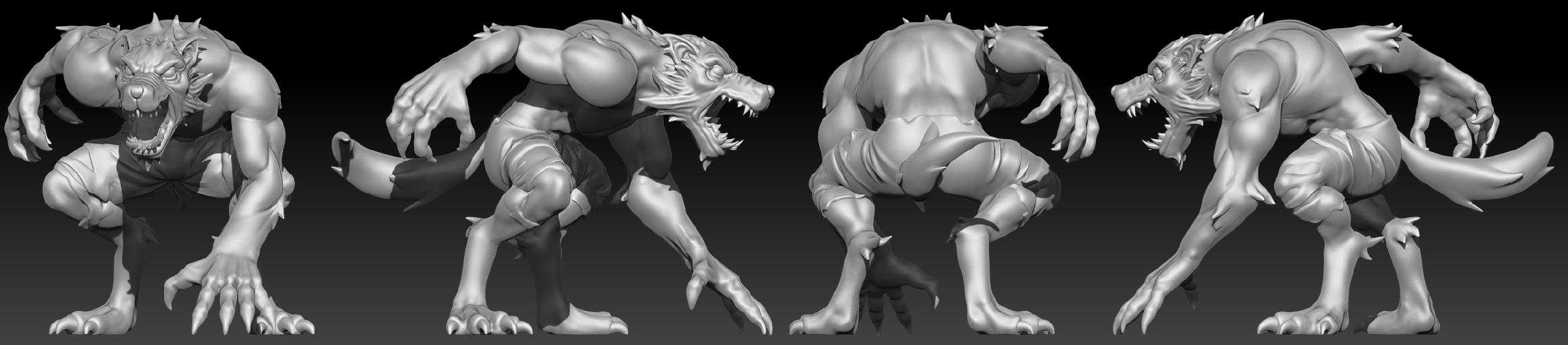 Werewolf Sculpt 2