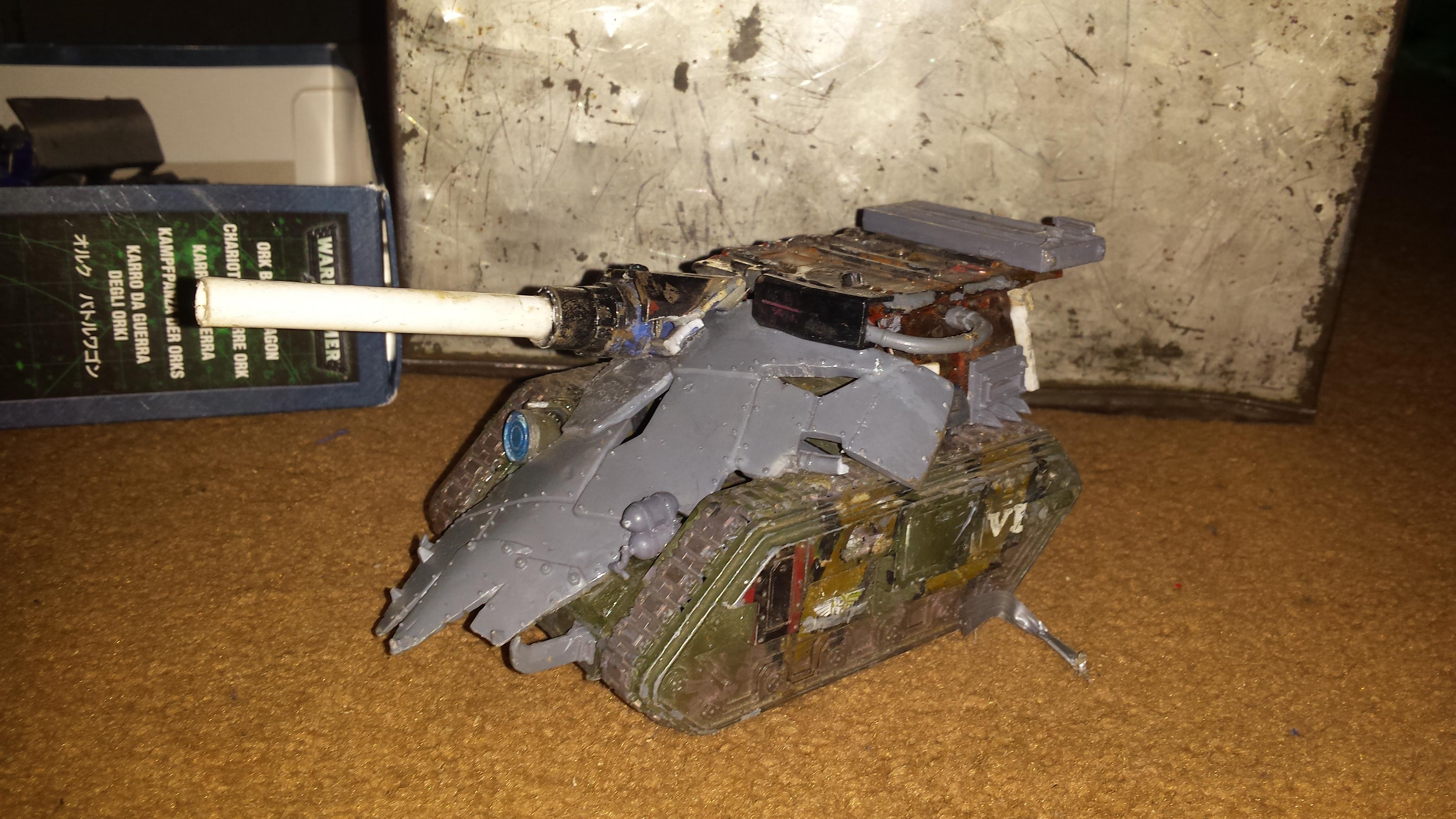 Looted, Orks, Wagon, ork looted Wagon. I am quite proud of this one, but it still needs a coat of paint. 