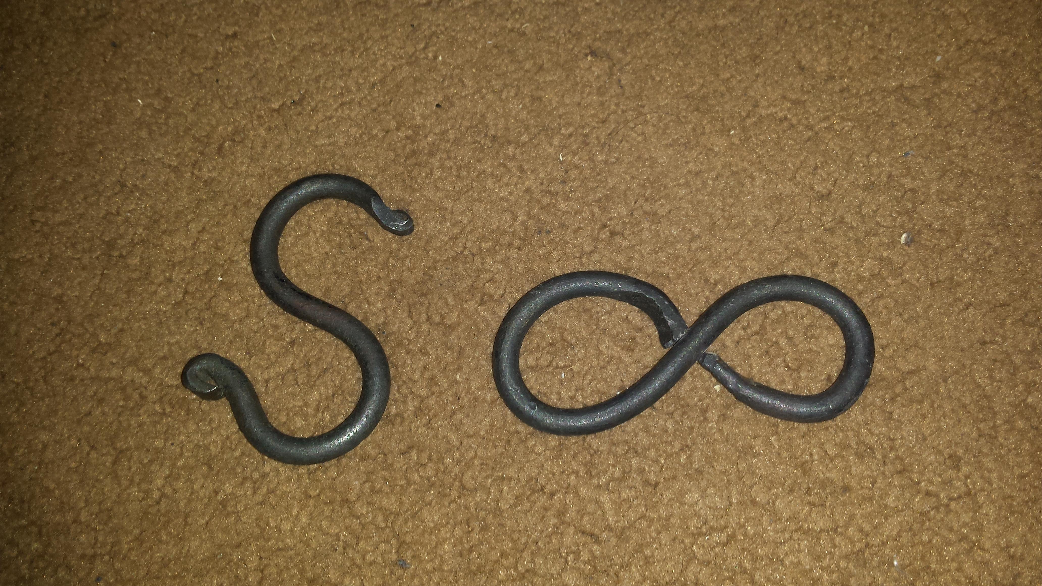 s hook and infinity symbol. 