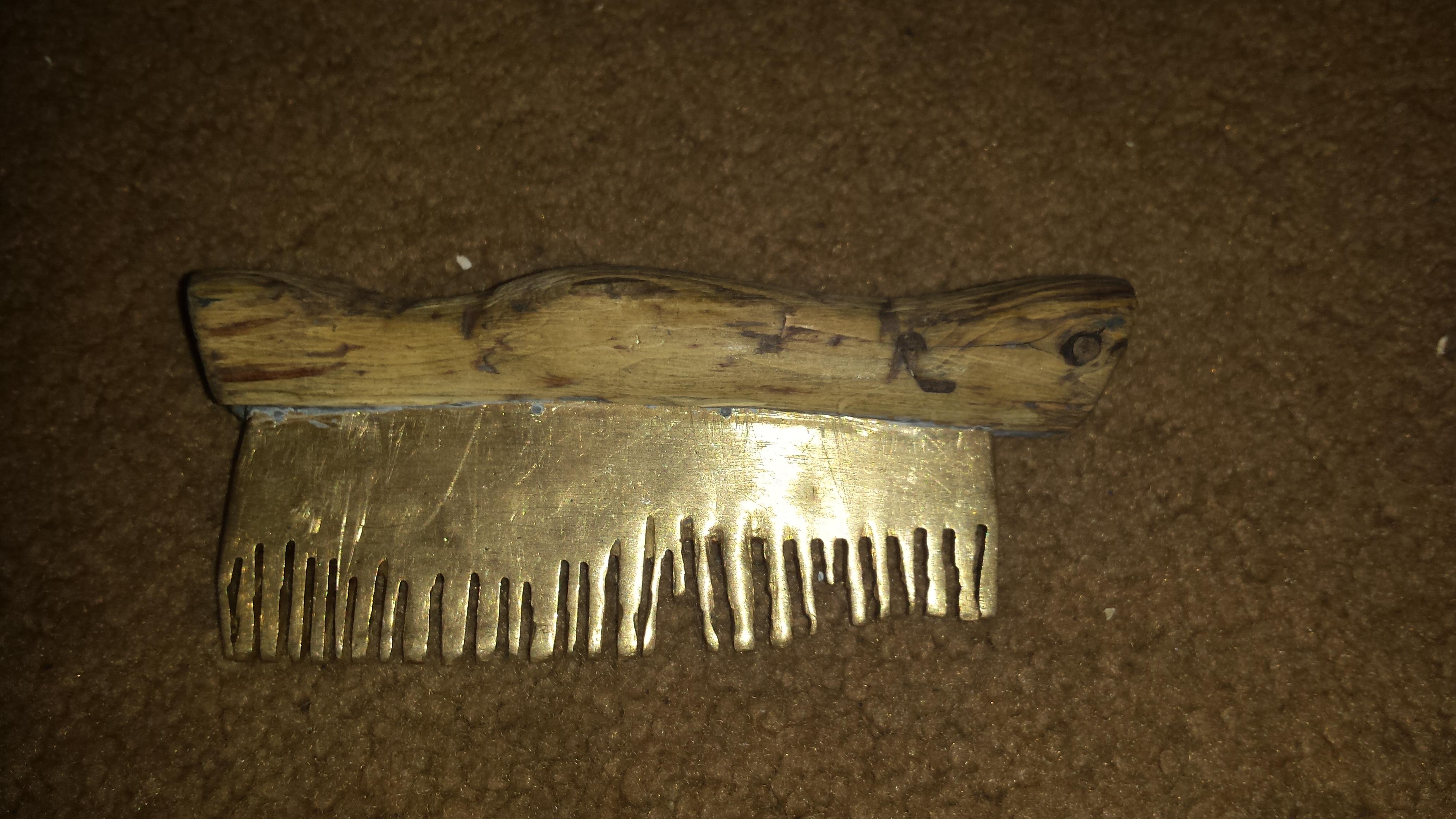 Brass comb!