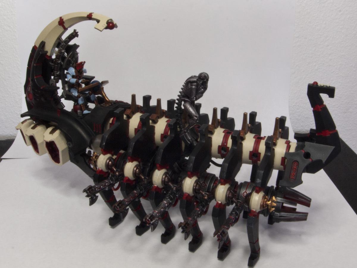 Ark assembled with both cannon and a warrior, for the example