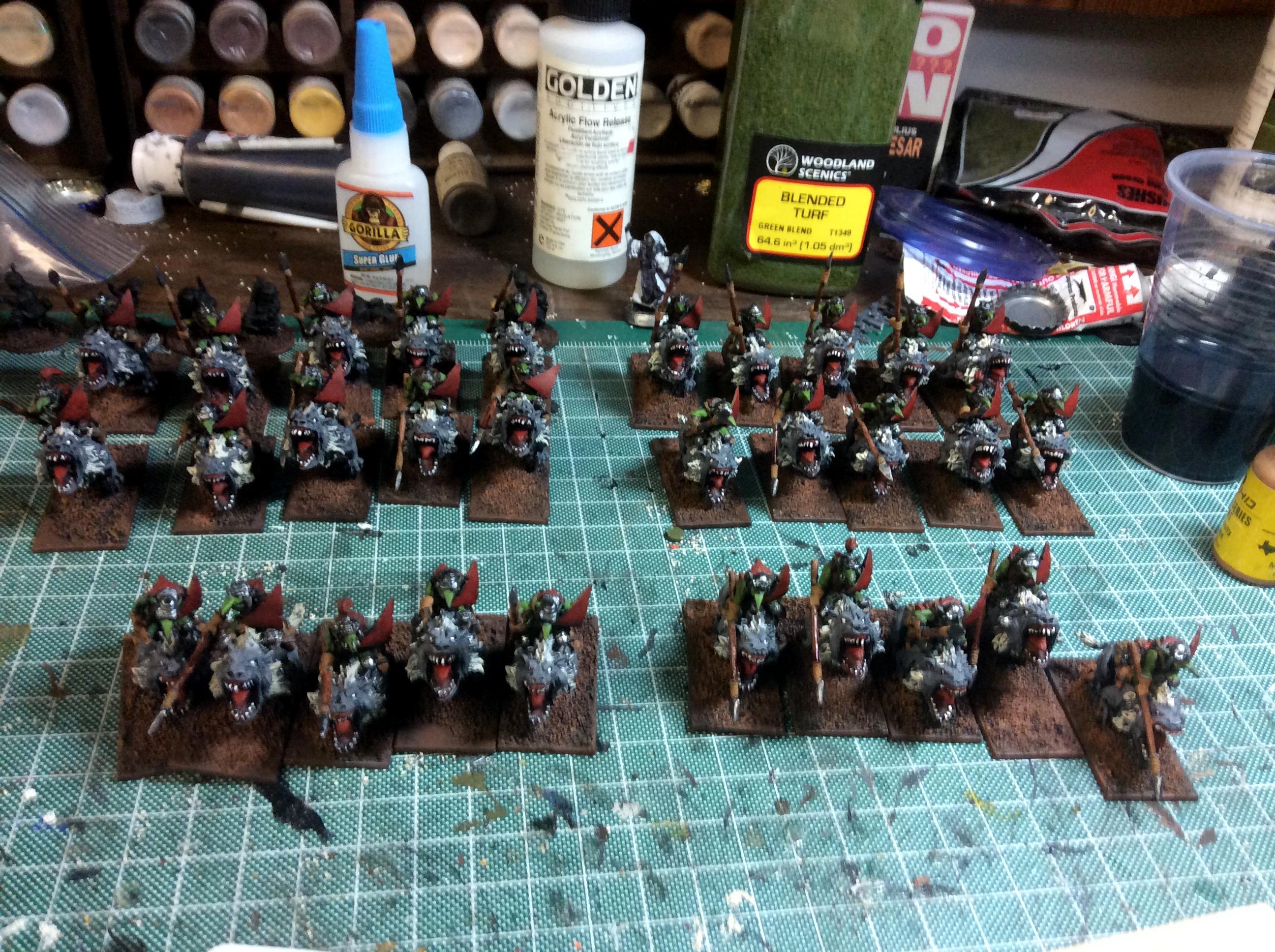 Fleabags, Mantic, Mawbeasts, Wolf Riders
