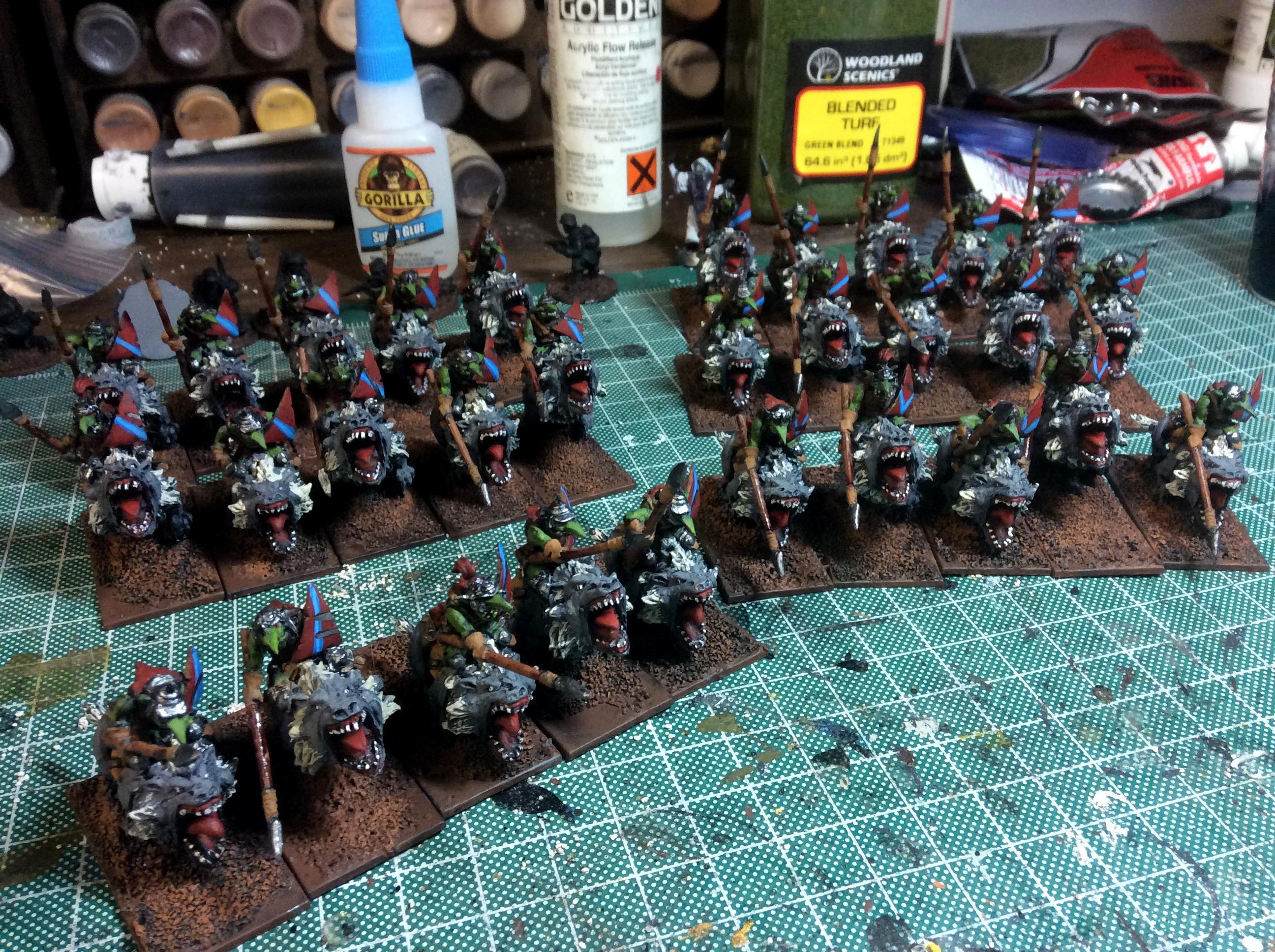 Fleabags, Mantic, Mawbeasts, Wolf Riders