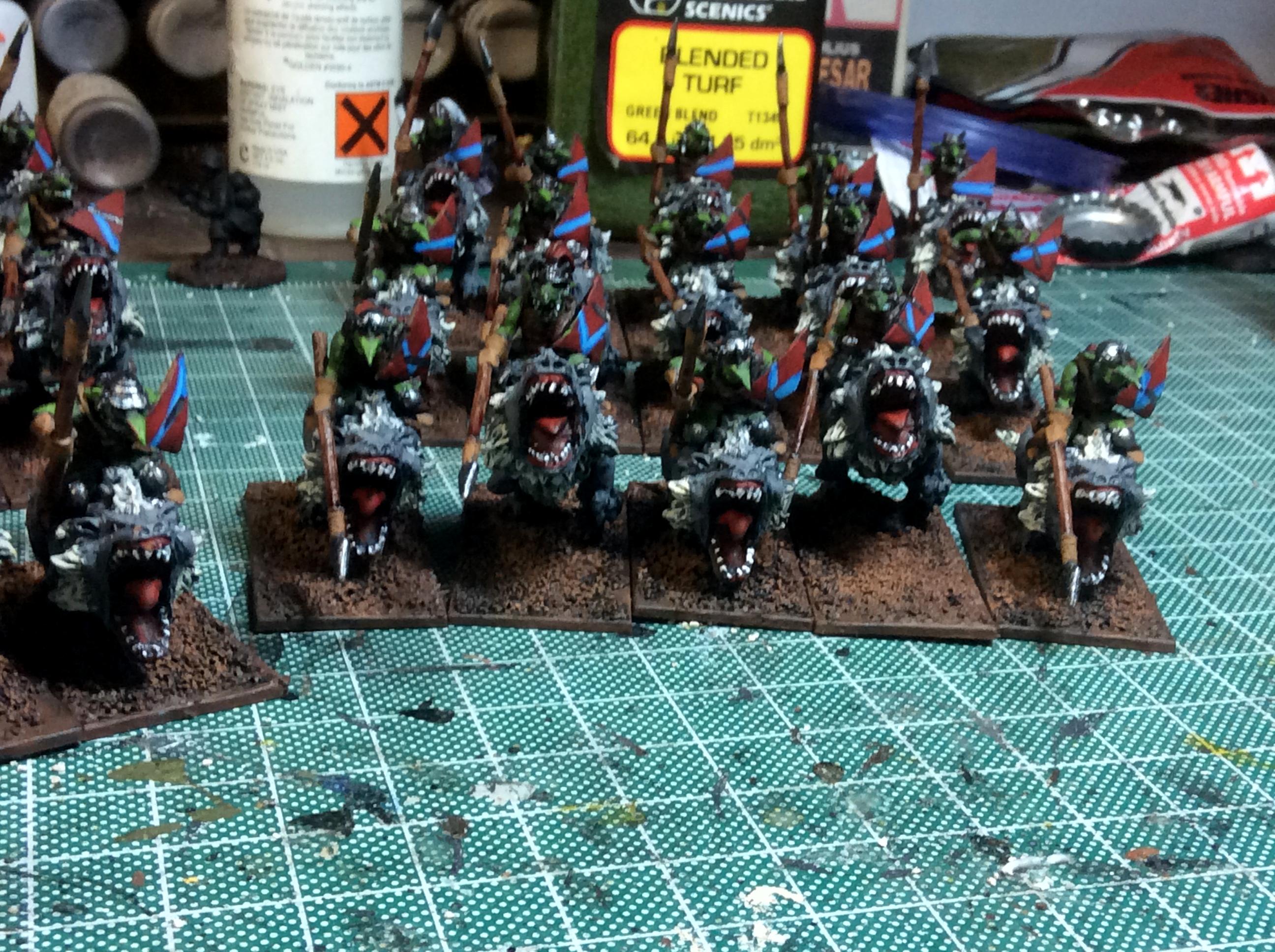 Fleabags, Mantic, Mawbeasts, Wolf Riders