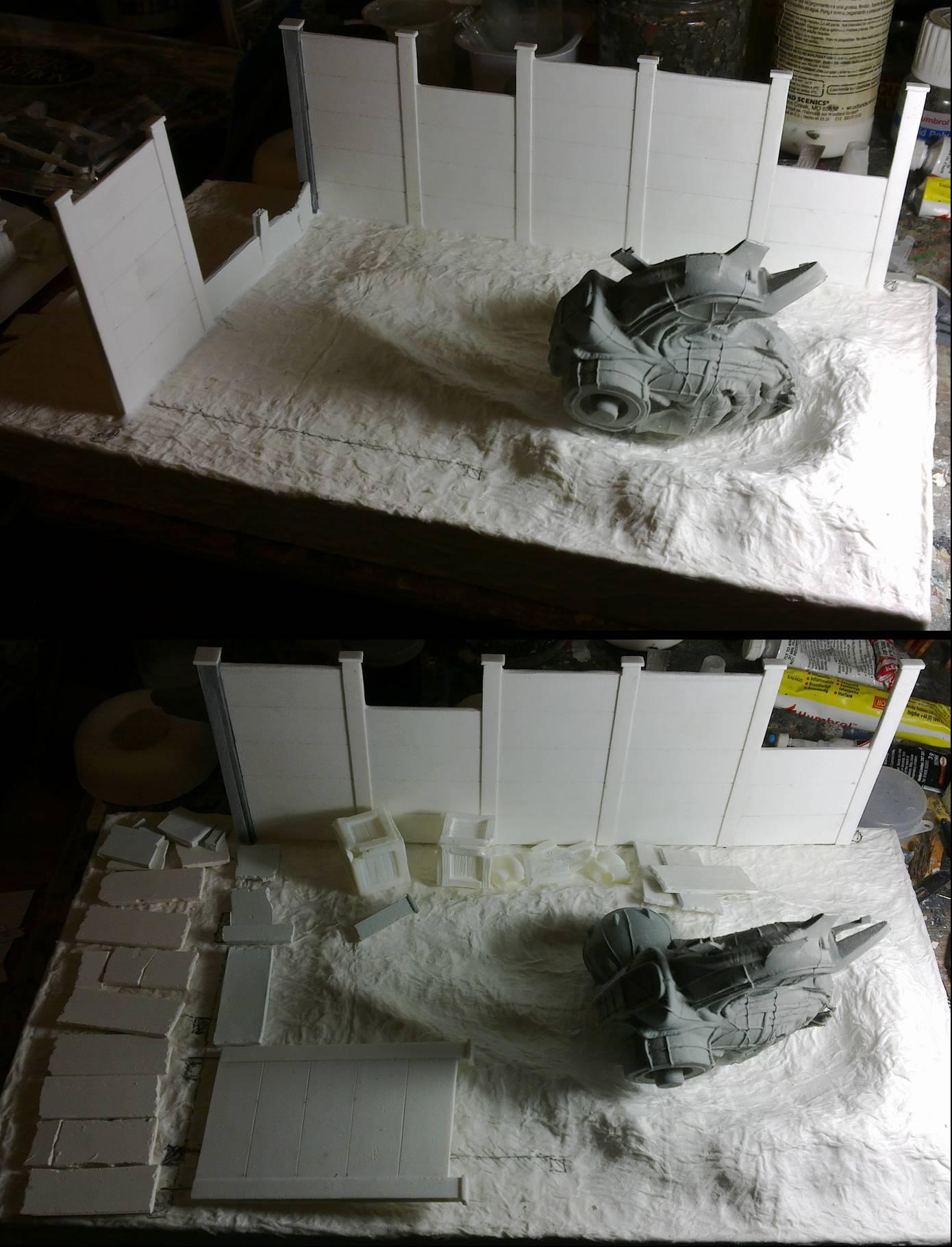 UFO crash wip 12; coming together..