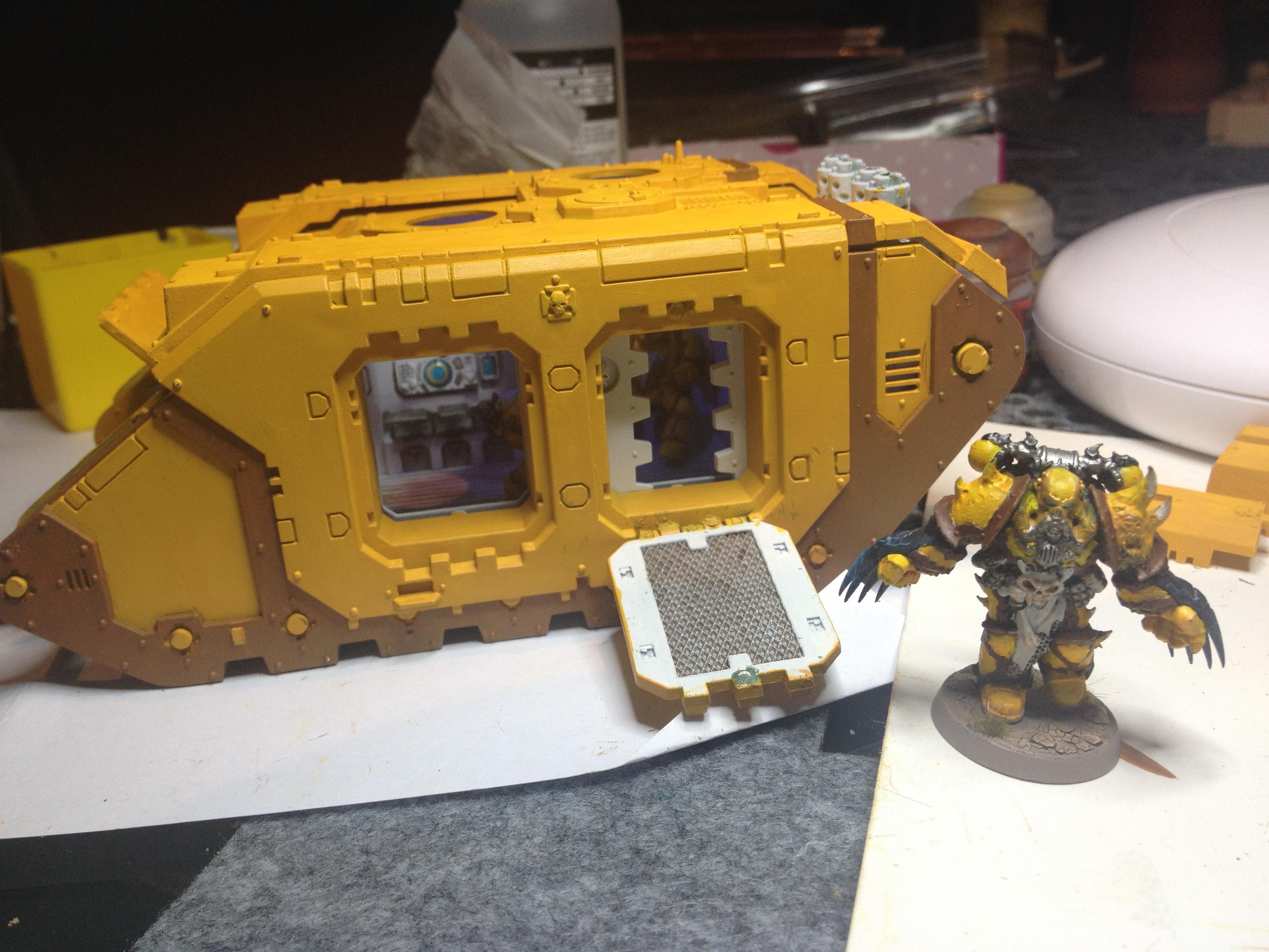 Chaos Landraider Warhammer 40000, Wip Land Raider, Work In Progress