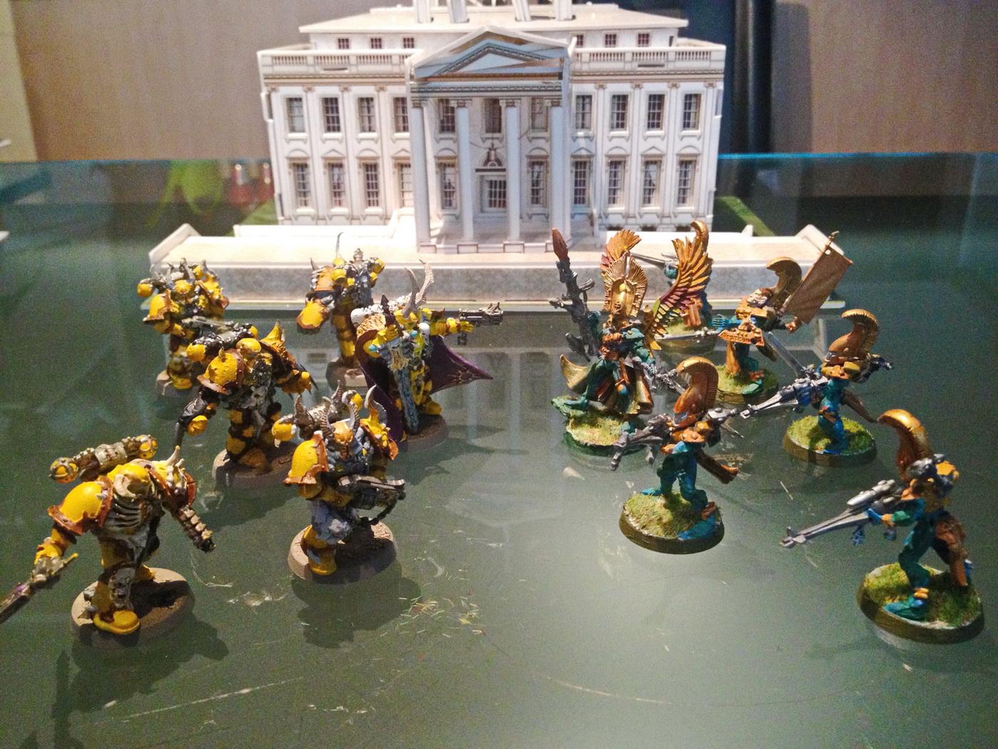 Warhammer 40,000, Warhammer Fantasy, Wip Chaos Cultists, Work In Progress