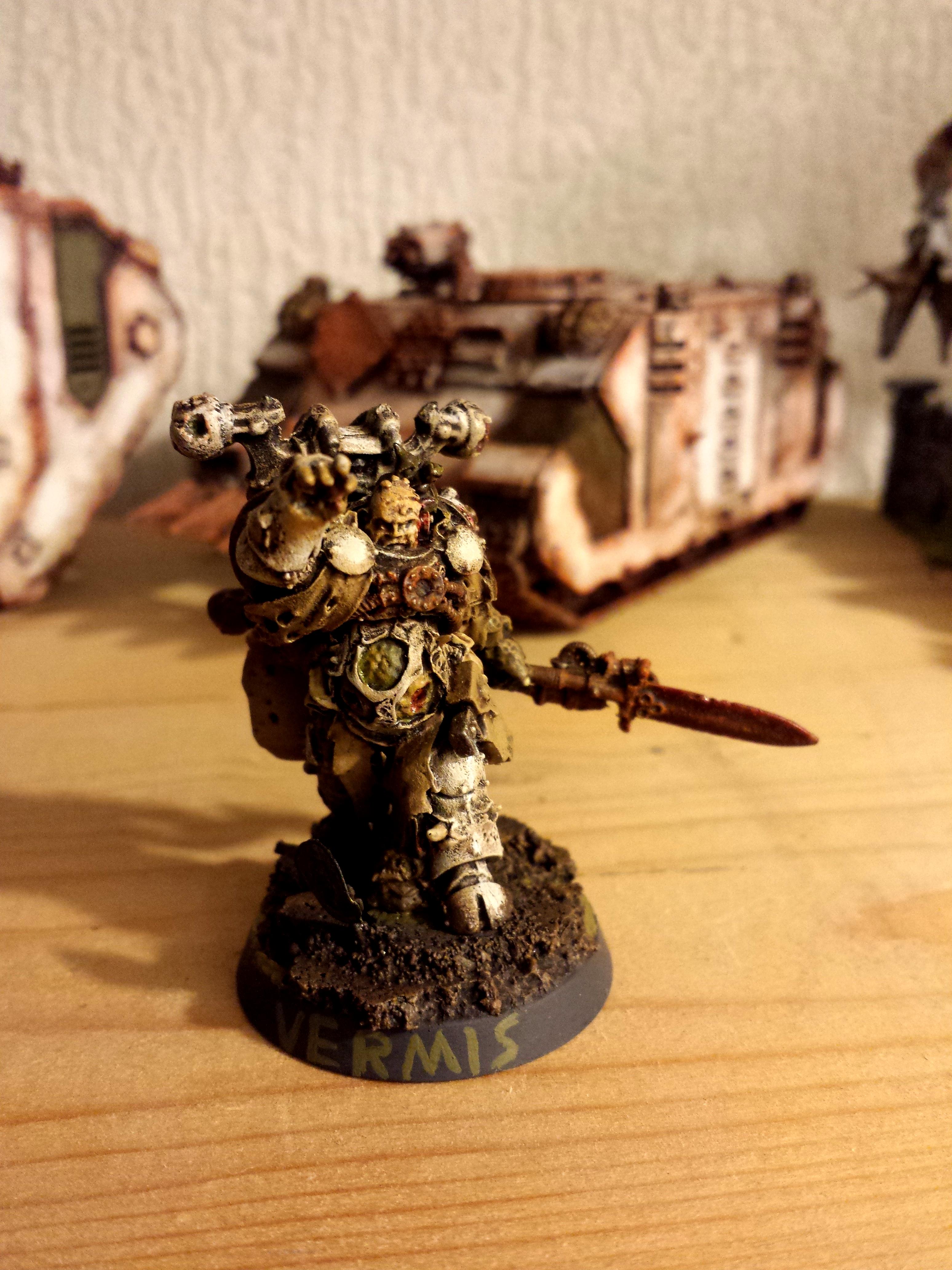 Chaos Space Marines, Death Guard, Forge World, Nurgle Sorcerer, Sorcerer, Vermis, Warhammer 40,000