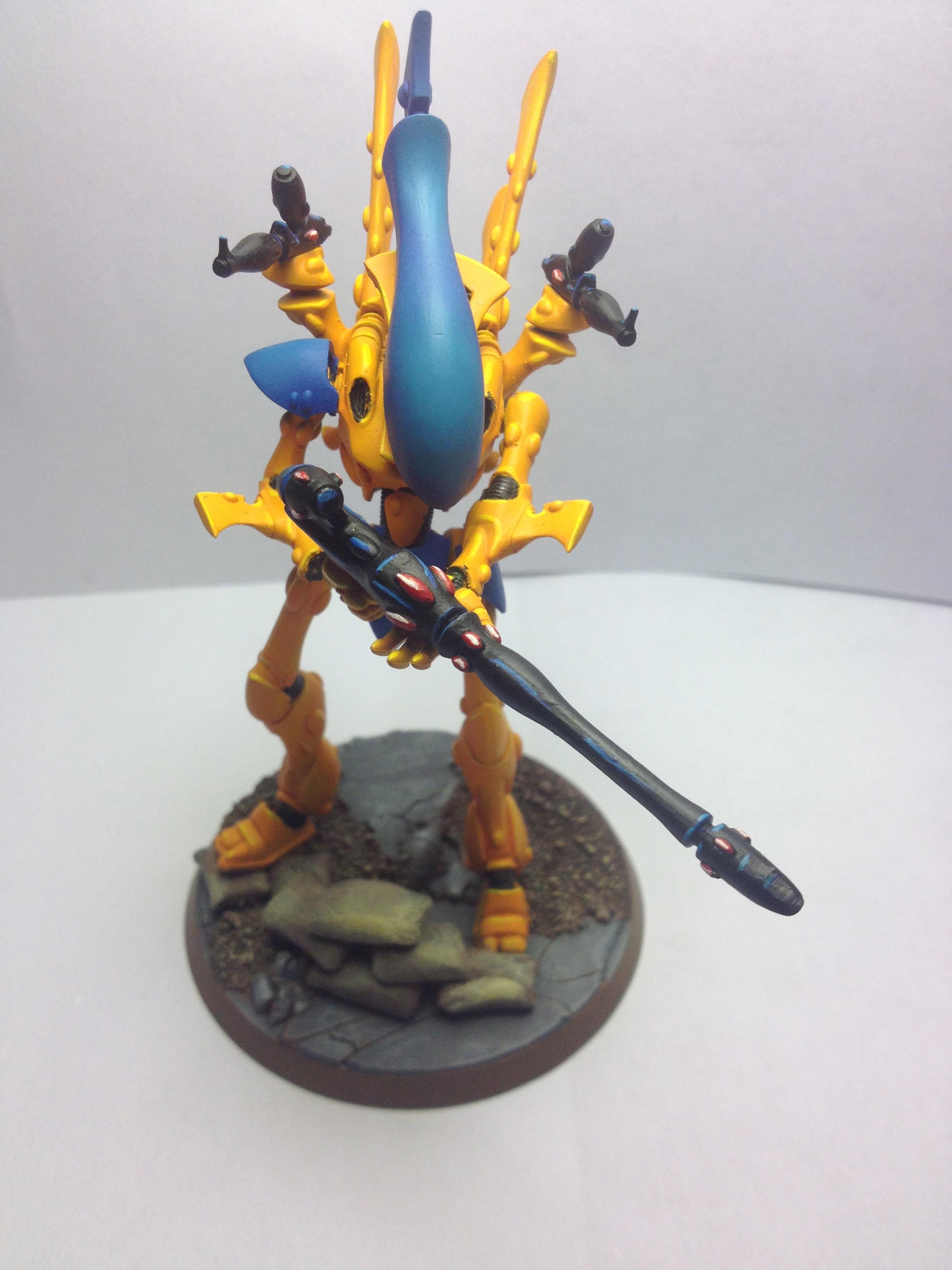 Airbrush, Eldar, Highlighting, Iyanden, Warhammer 40,000, Wraithlord