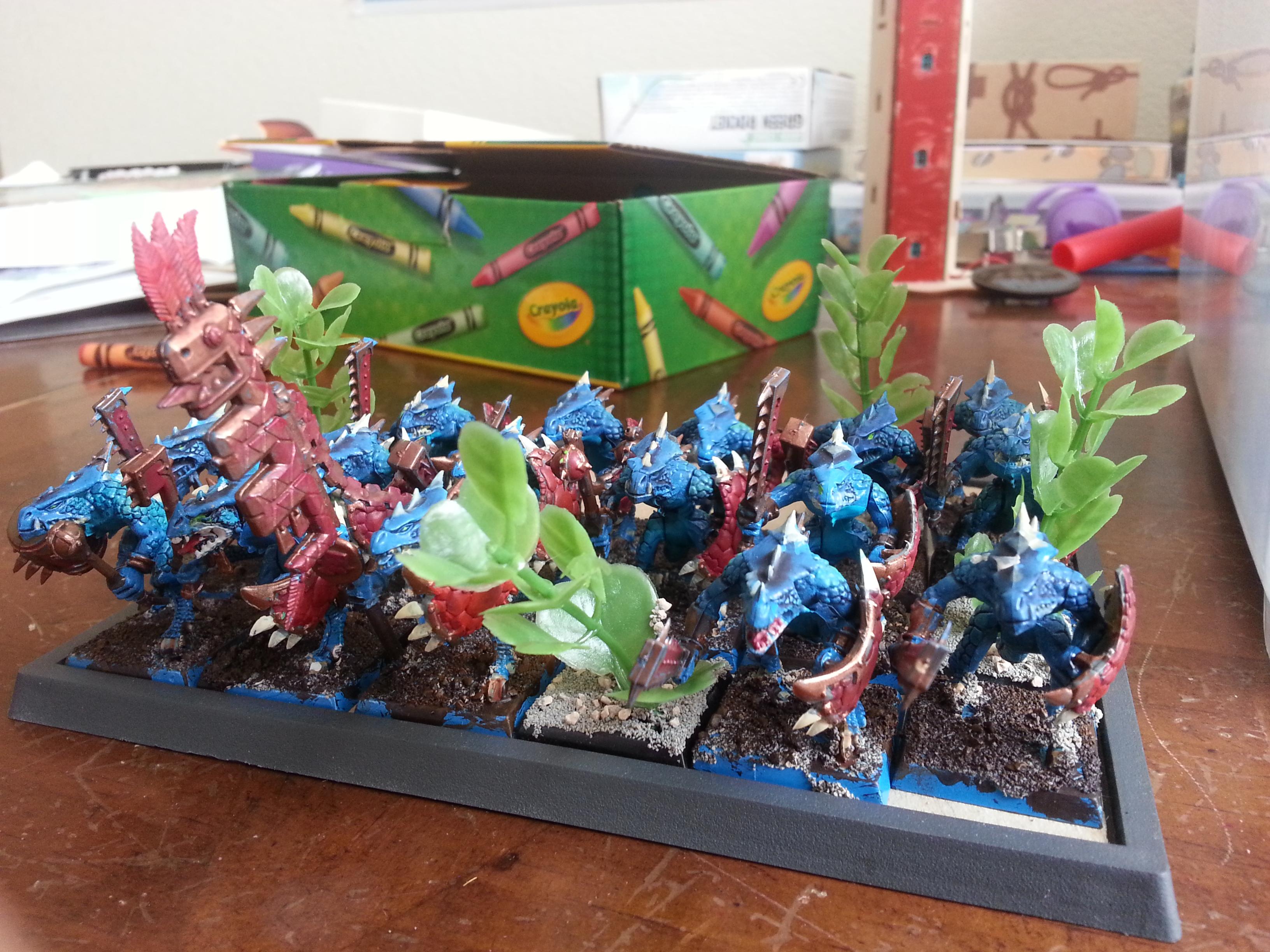 Lizardmen, Saurus, my boy's lizardmen