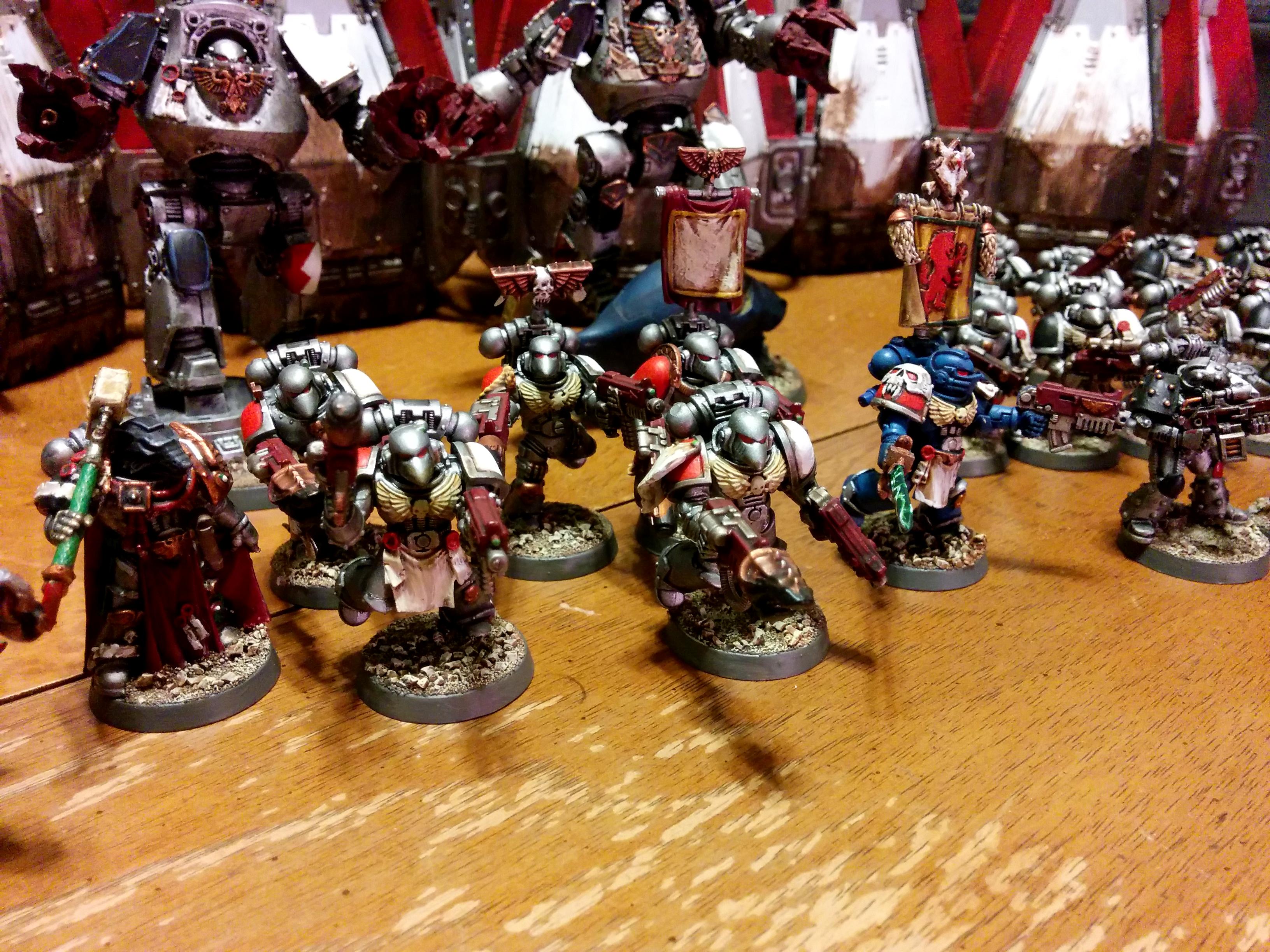 Command Squad, Contemptor, Drop Pods, Forge World, Pre-heresy, Salamanders, Space Wolves