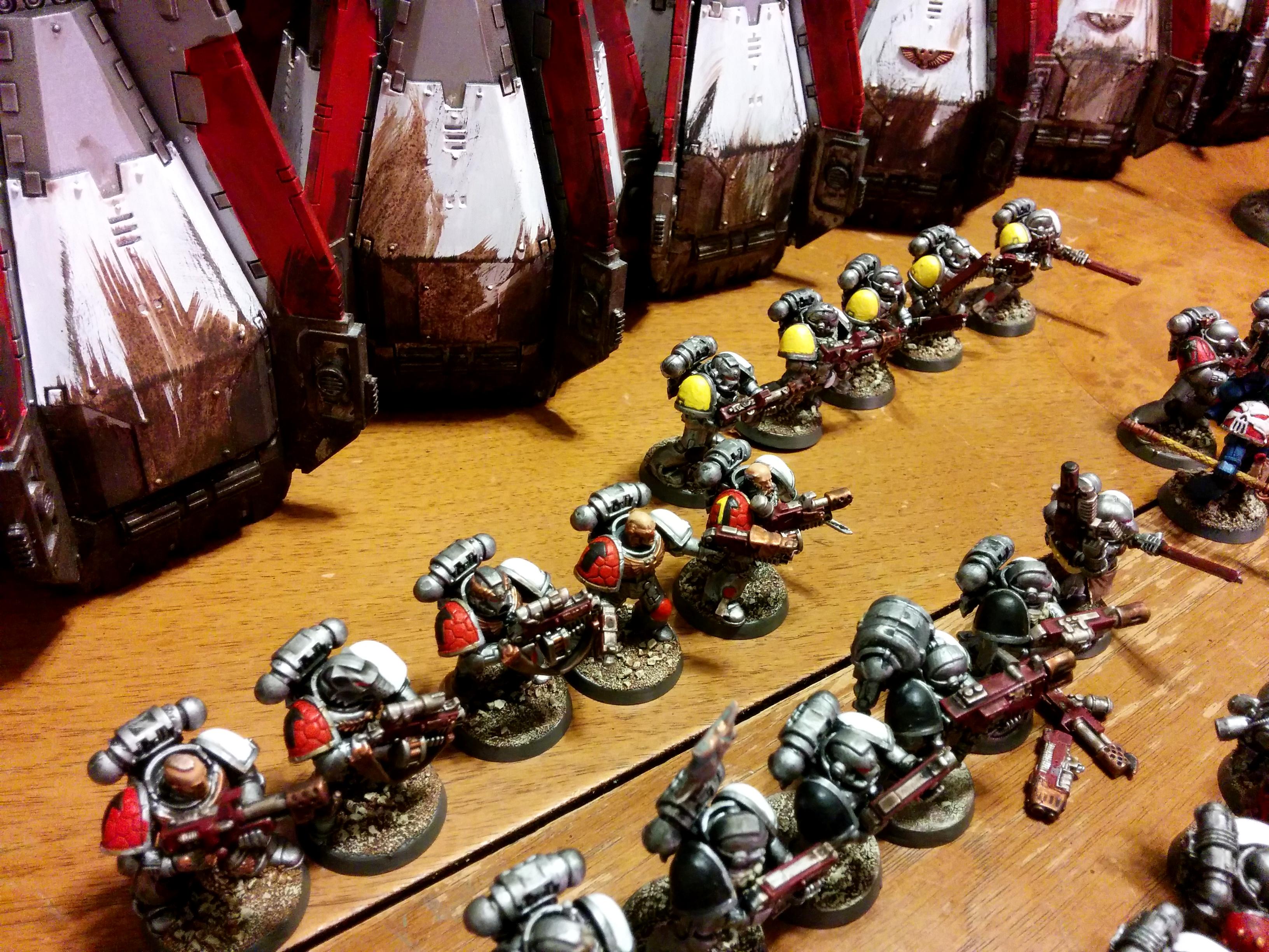 Drop Pods, Forge World, Pre-heresy, Salamanders, Space Wolves