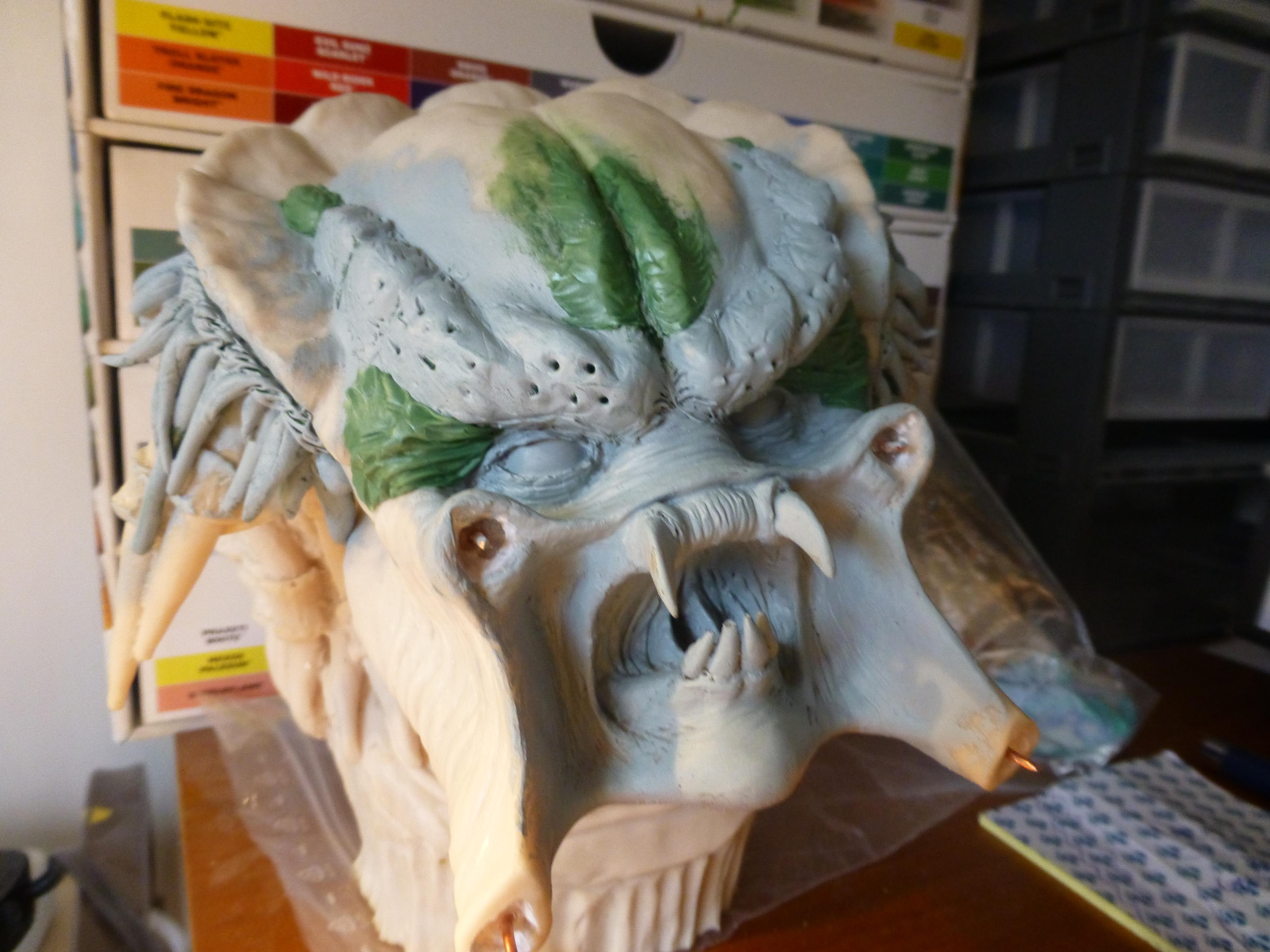 Alien, Predator, More brow, punctured for eye brows later