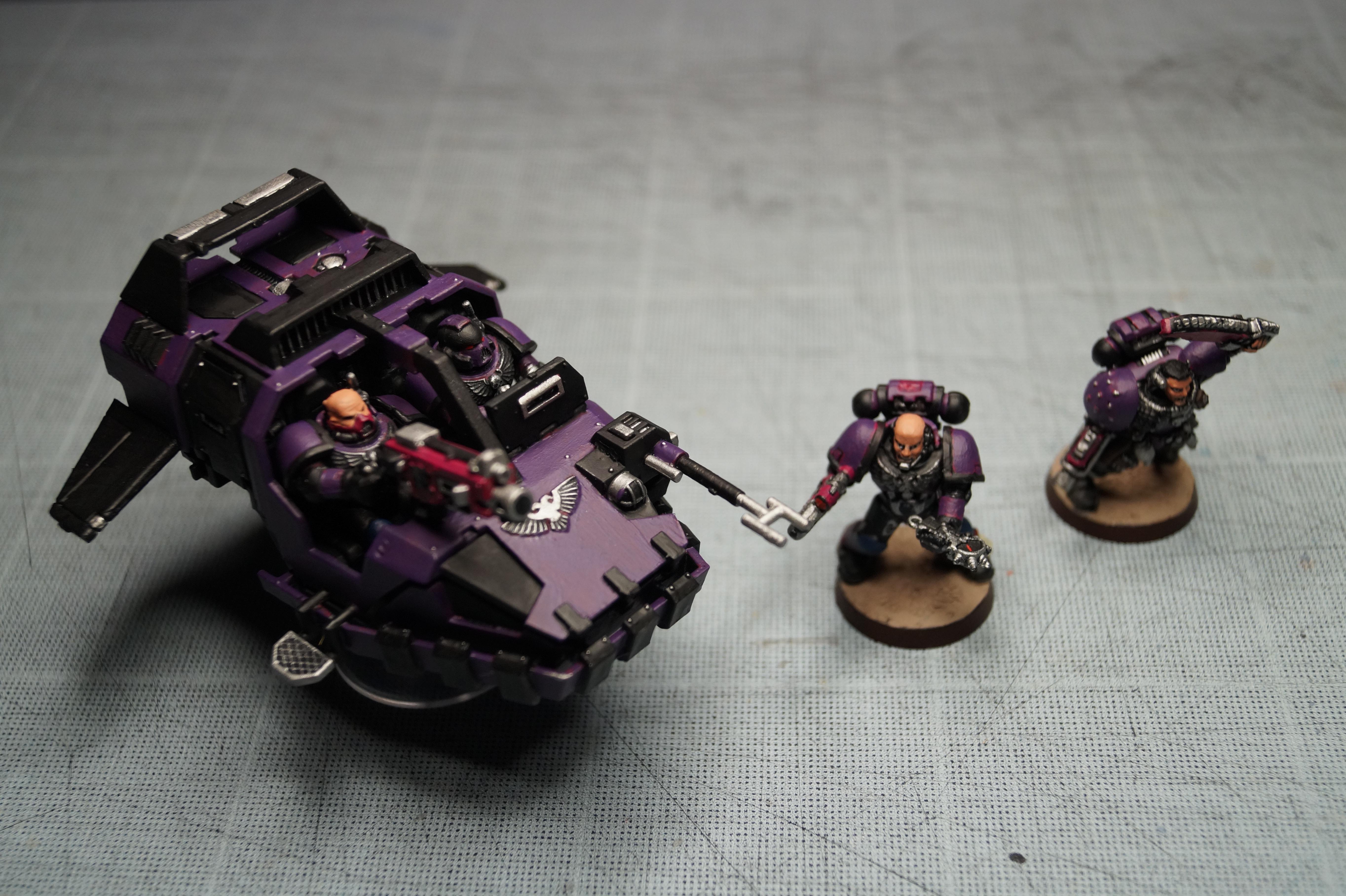 Death Ravens, Land Speeder, Raven Guard, Space Marines