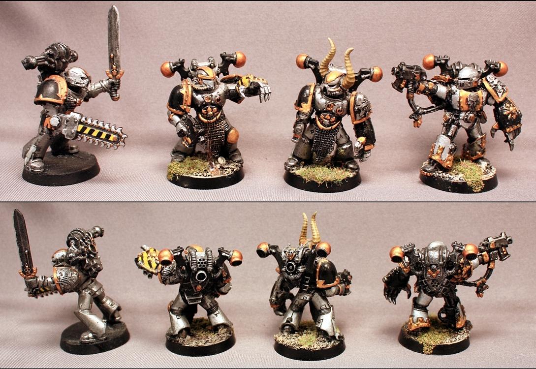 Chaos Space Marines, For Sale, Games Workshop, Iron Warriors, Painted, Warhammer 40,000
