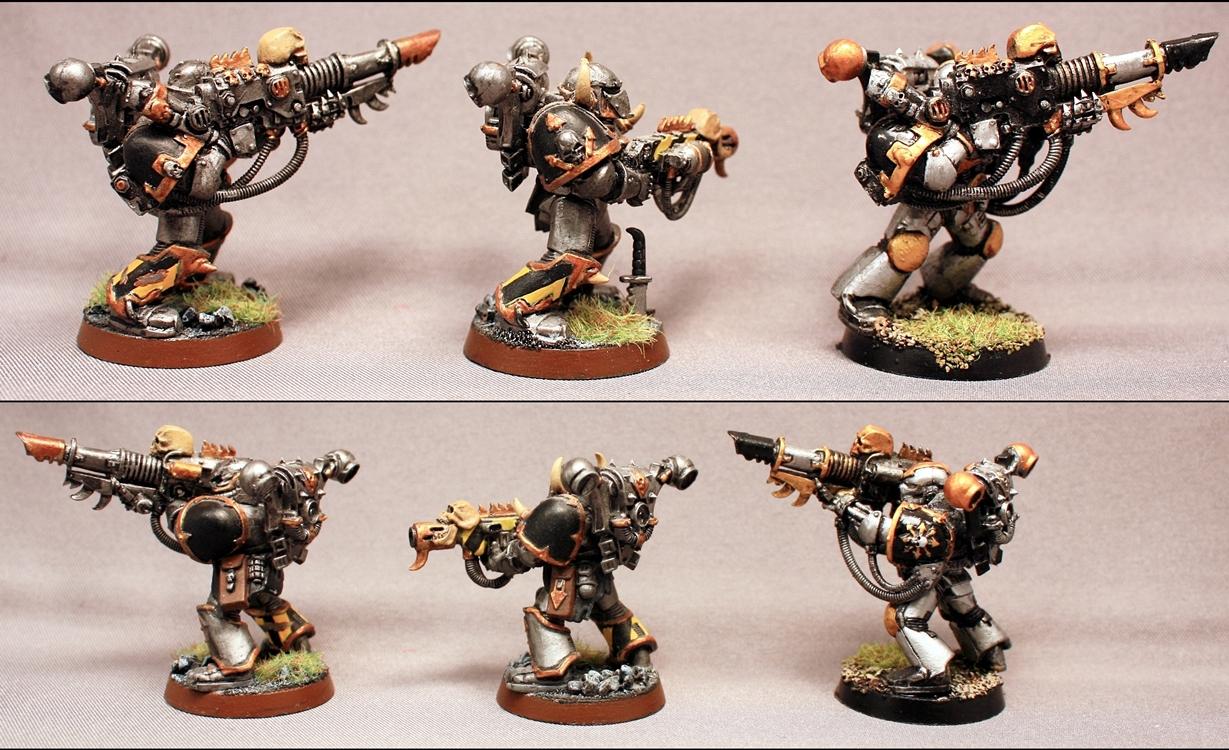 Chaos Space Marines, For Sale, Games Workshop, Iron Warriors, Painted, Warhammer 40,000