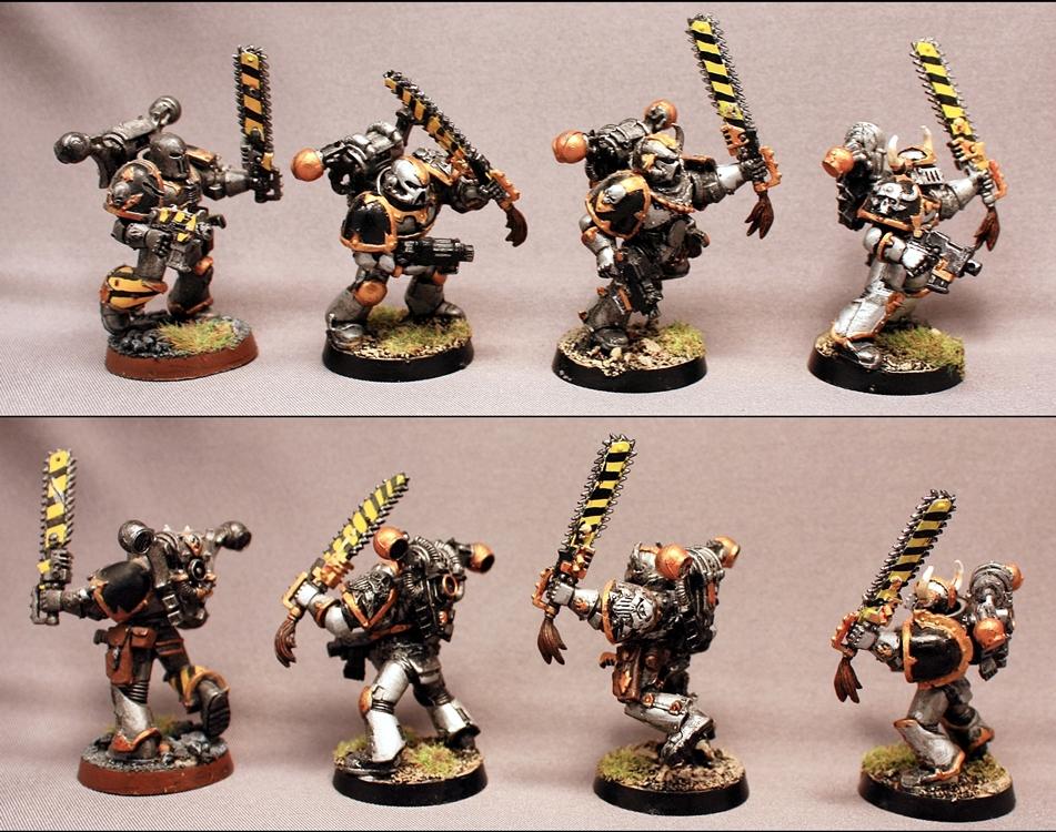 Chaos Space Marines, For Sale, Games Workshop, Iron Warriors, Painted, Warhammer 40,000