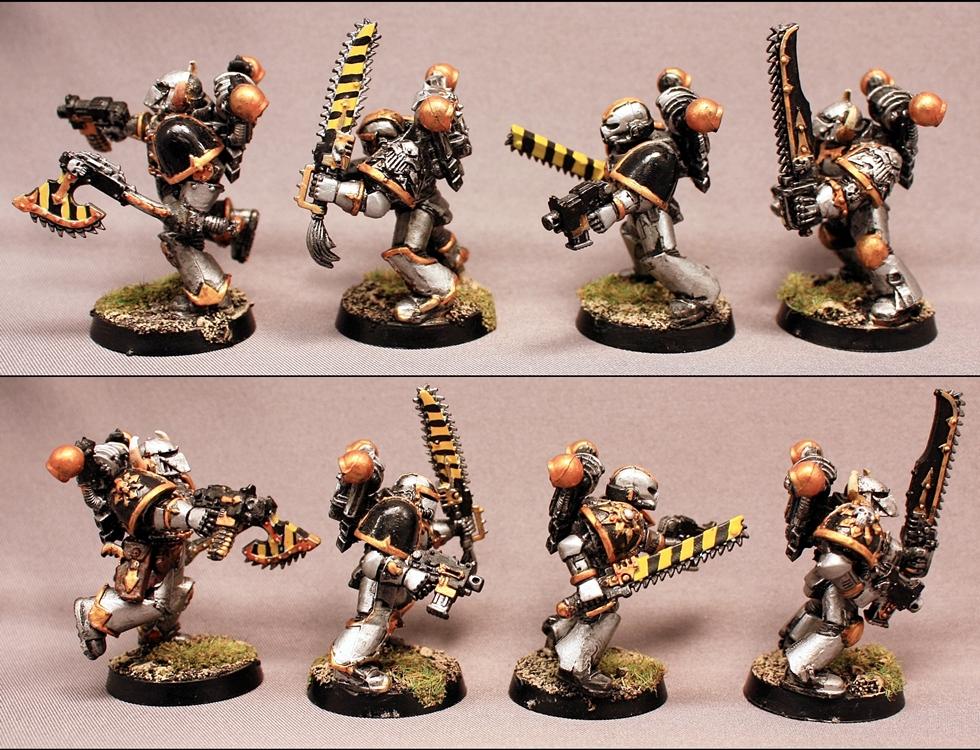 Chaos Space Marines, For Sale, Games Workshop, Iron Warriors, Painted, Warhammer 40,000
