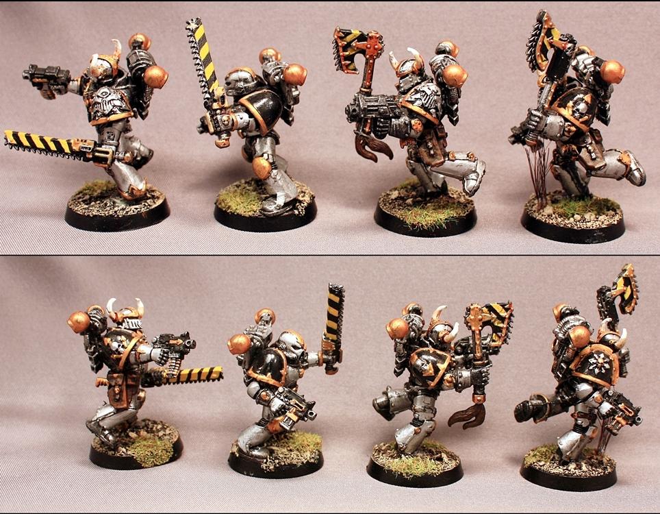 Chaos Space Marines, For Sale, Games Workshop, Iron Warriors, Painted, Warhammer 40,000