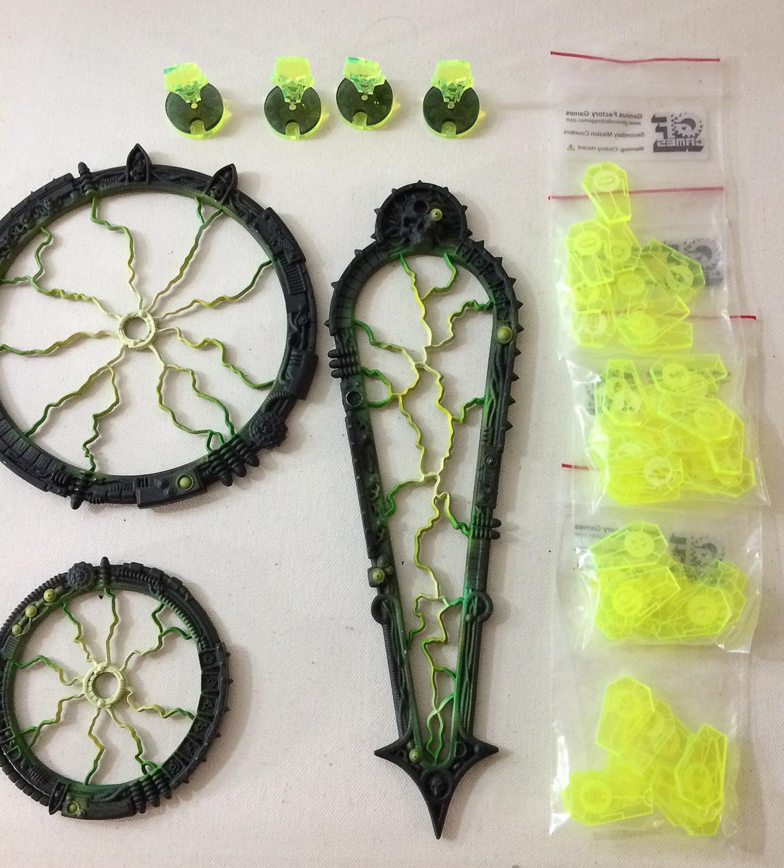Necron templates and tokes