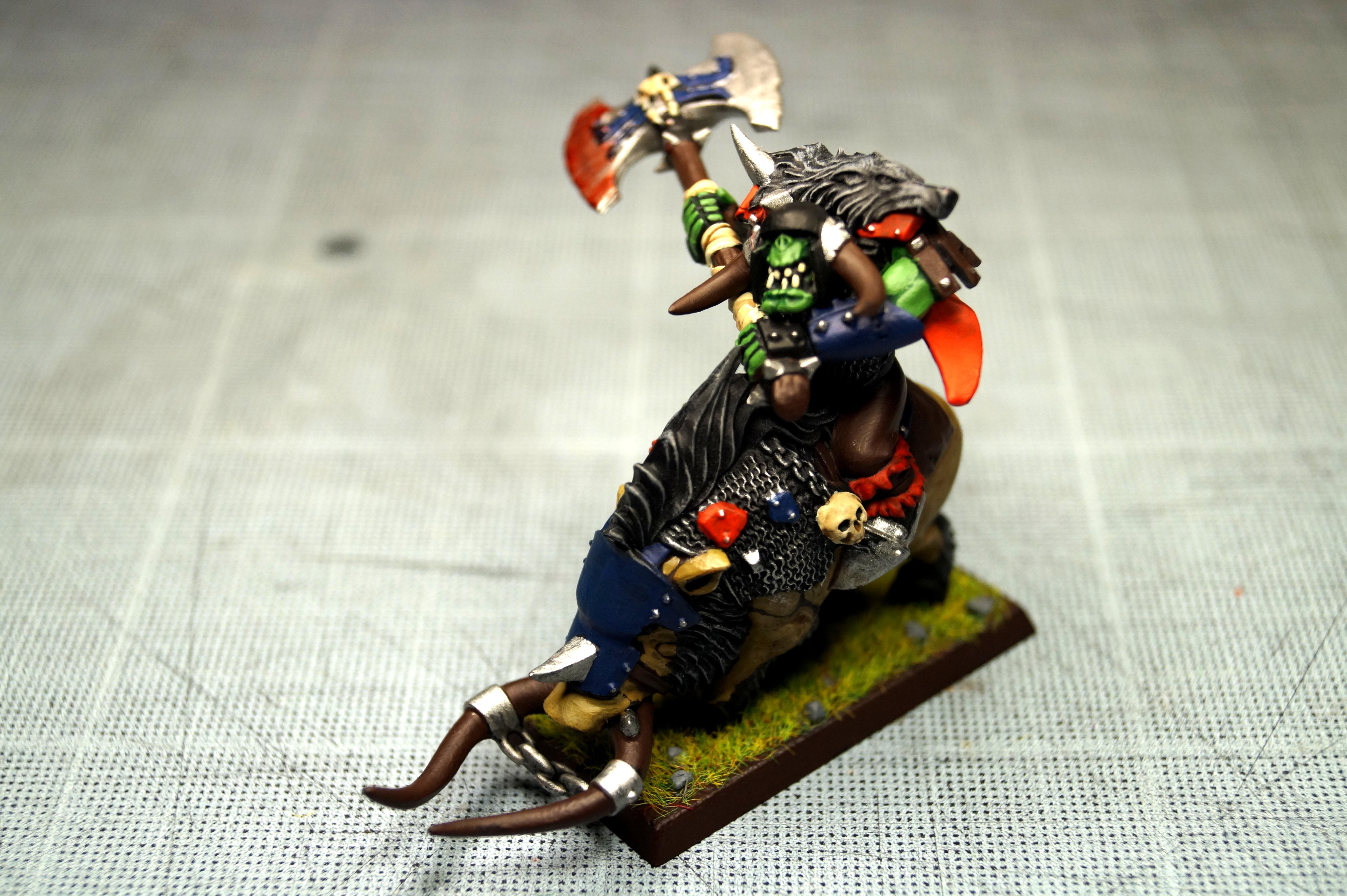 Boar, Orks, Ruff Ridaz, Terrain, Warboss, Warhammer Fantasy
