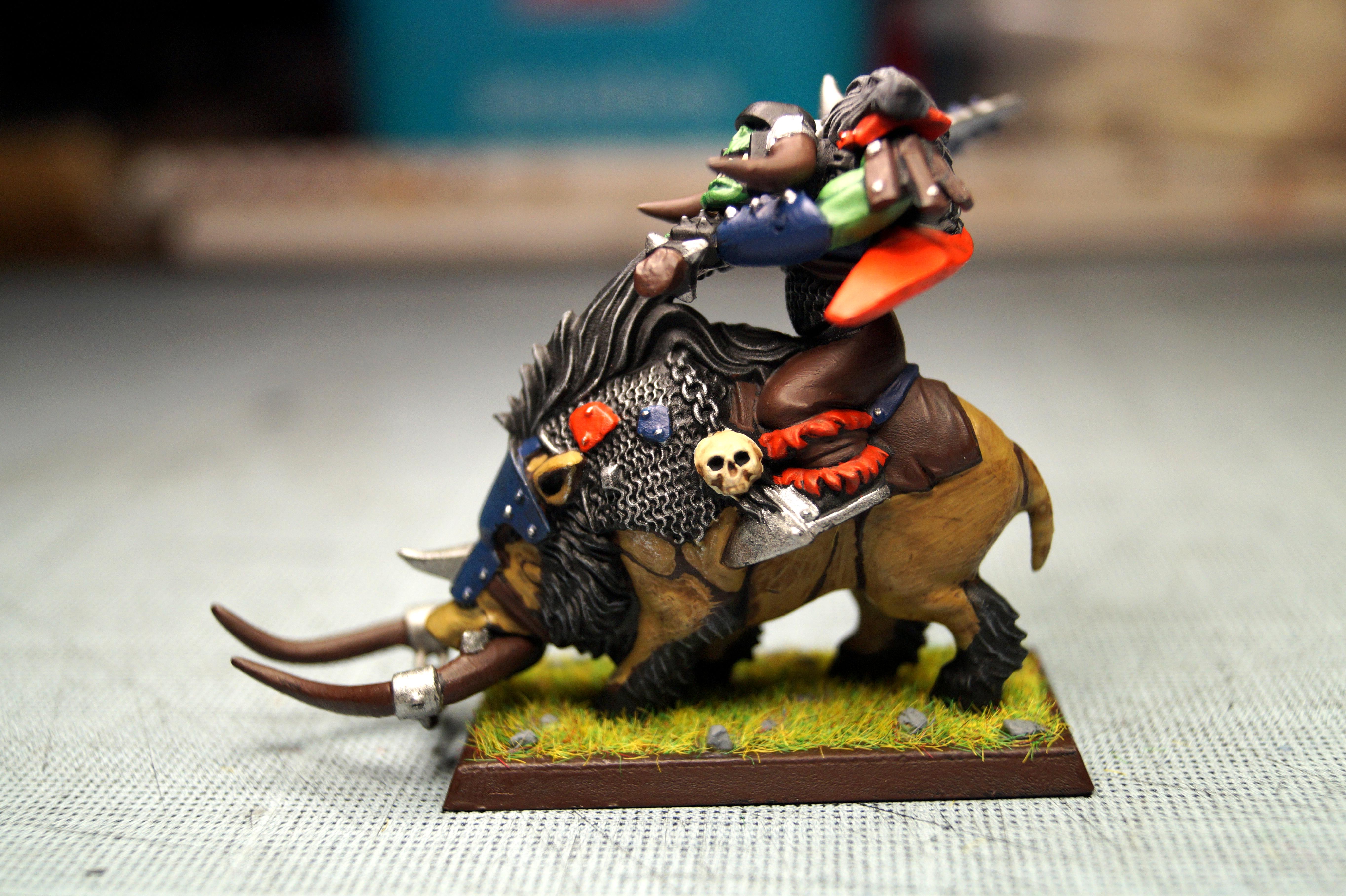 Boar, Orks, Ruff Ridaz, Terrain, Warboss, Warhammer Fantasy