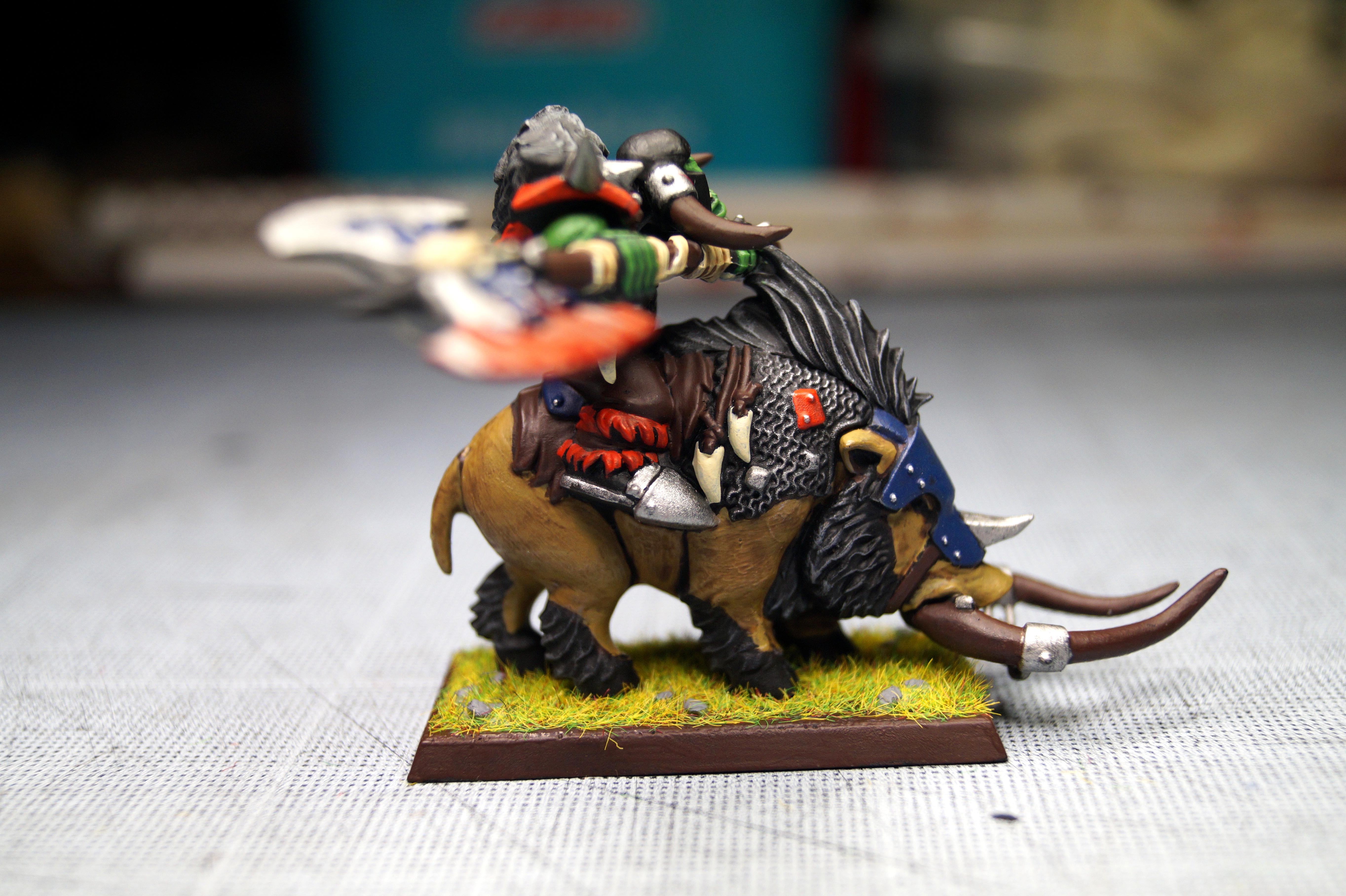 Boar, Orks, Ruff Ridaz, Terrain, Warboss, Warhammer Fantasy