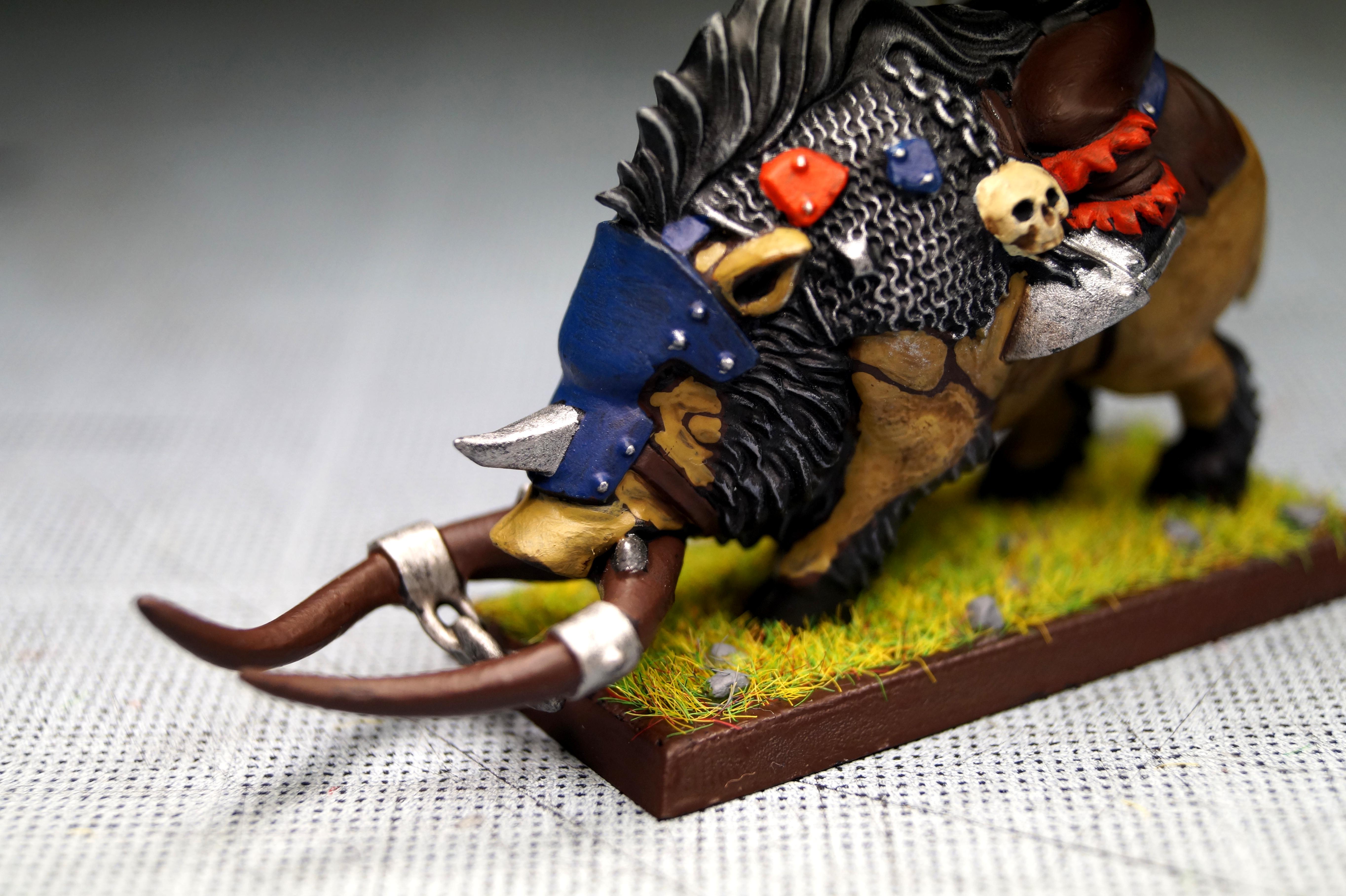 Boar, Orks, Ruff Ridaz, Terrain, Warboss, Warhammer Fantasy