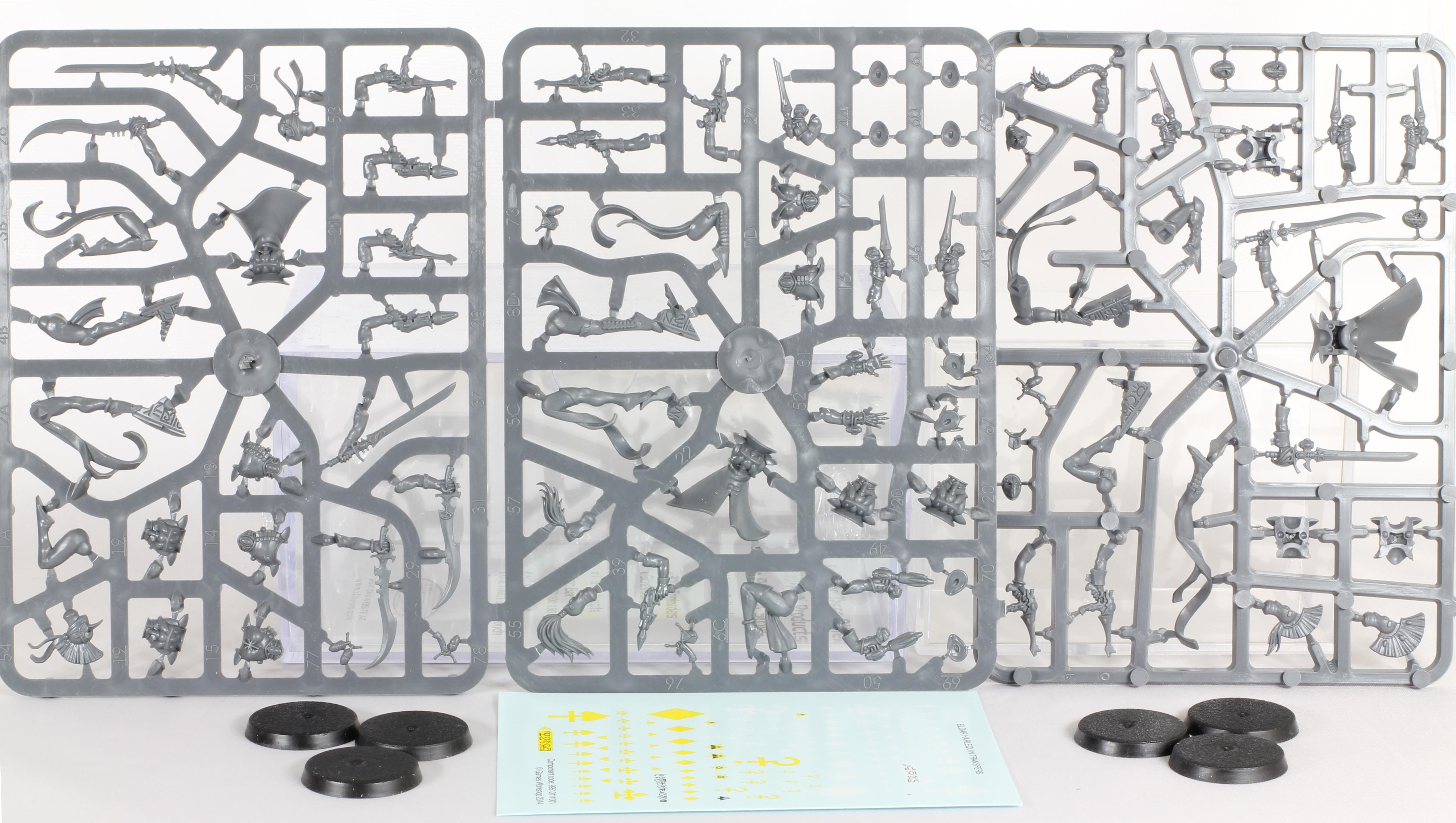 Harlequins, Sprues, Troupe