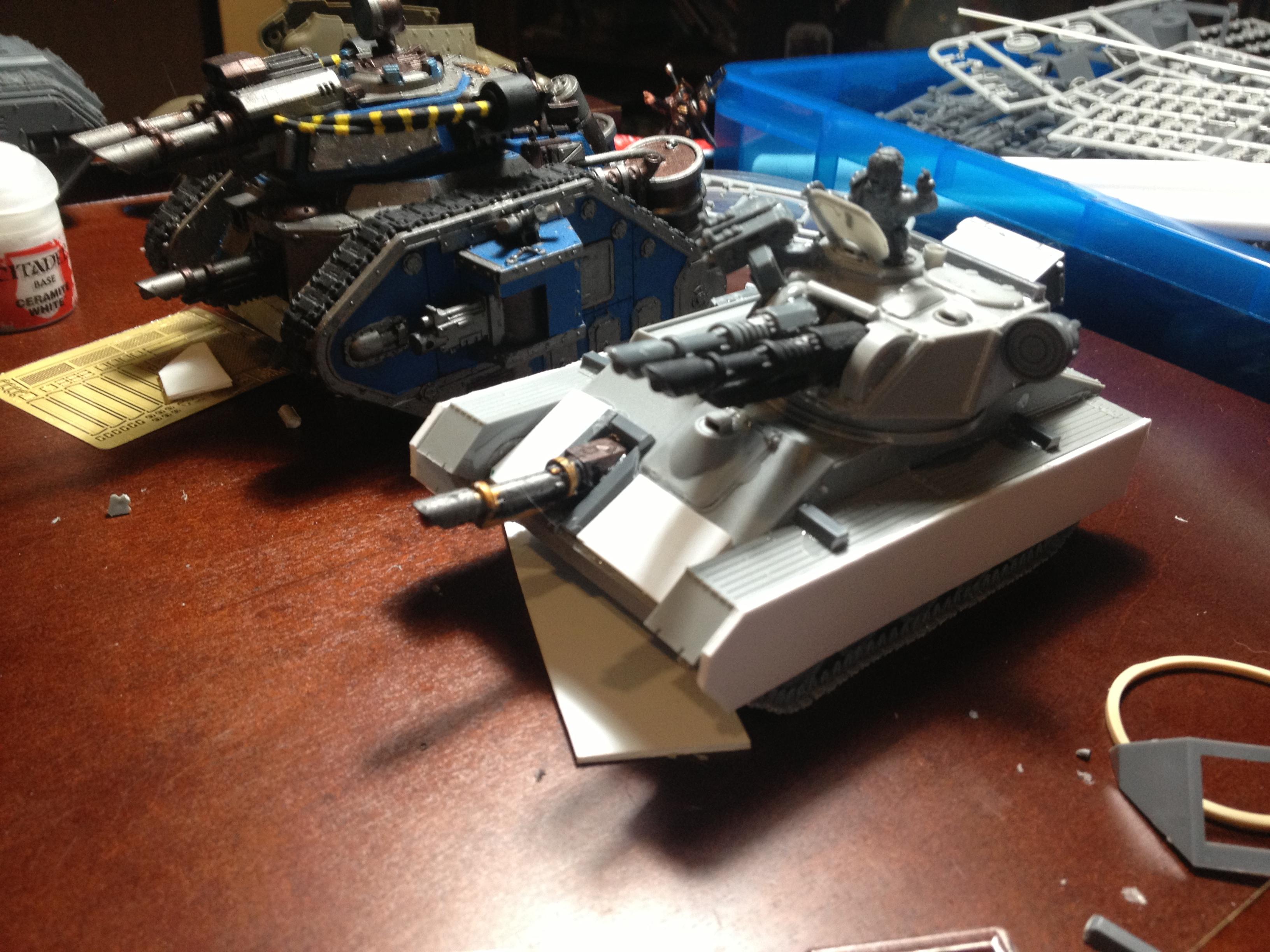 T-80 Leman Russ Annihilator, front WIP 