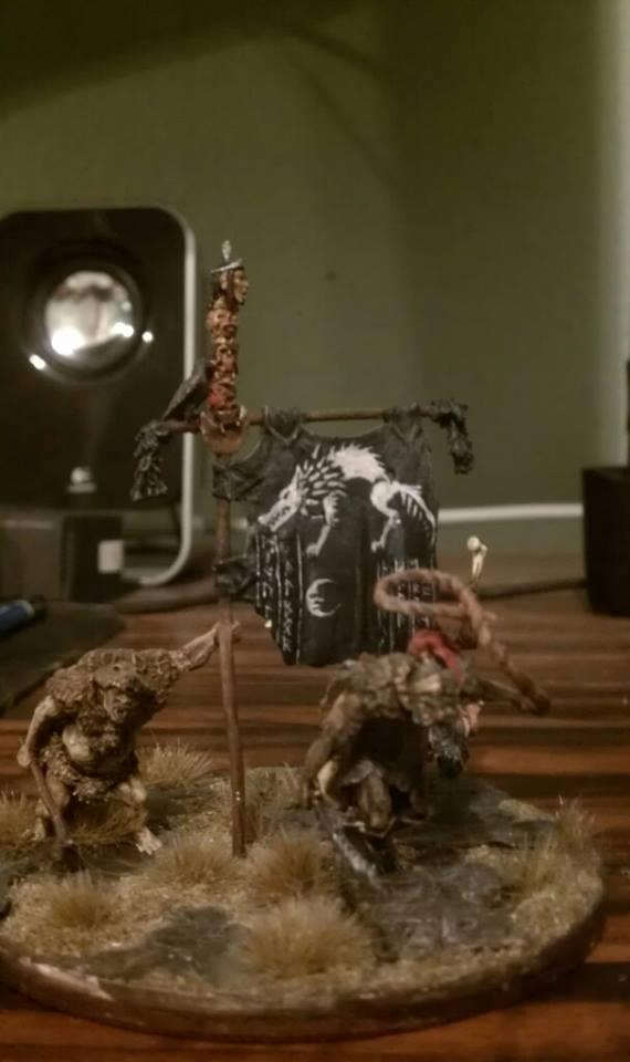 Heavy Goblin Command Group Standard Bearer detail