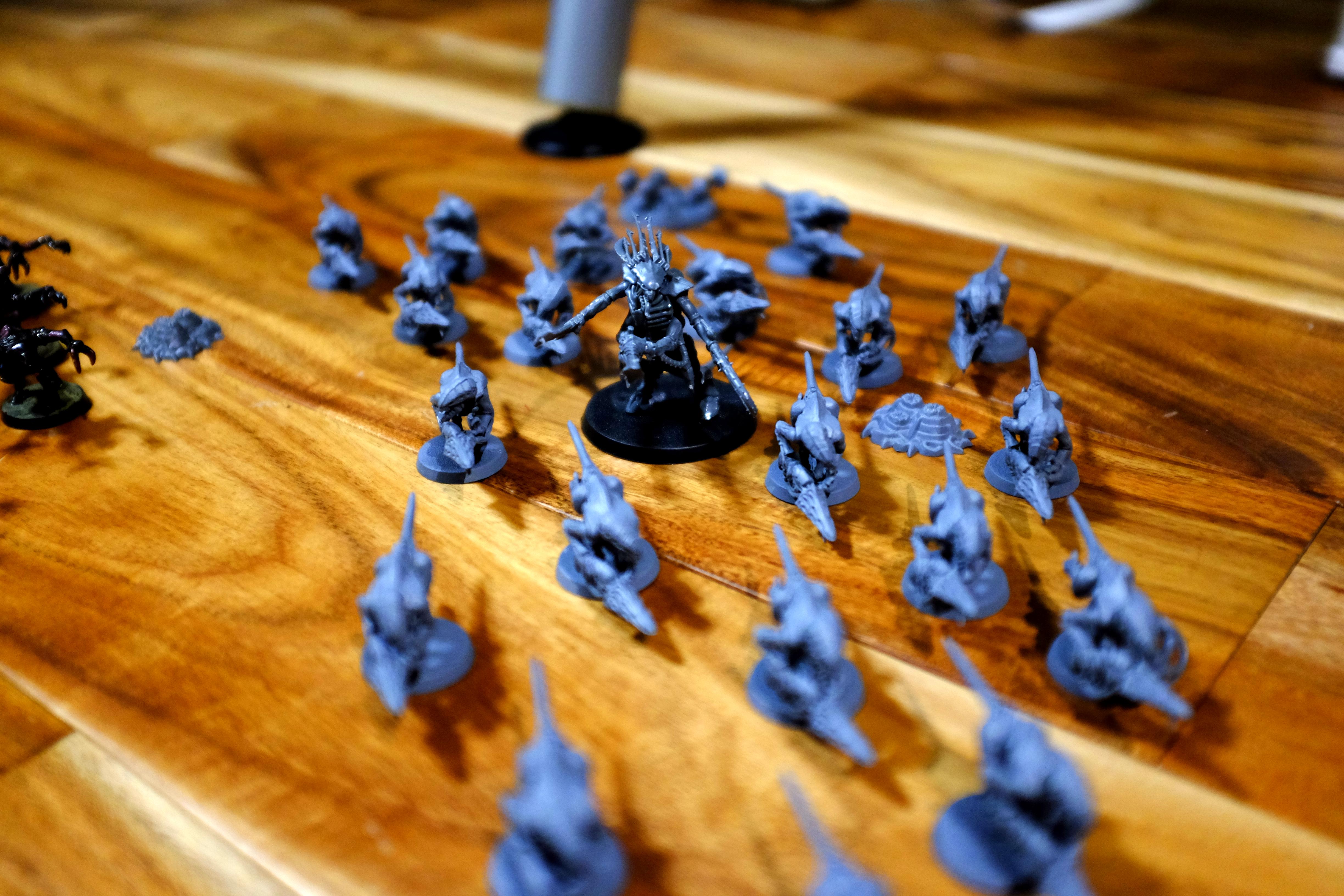 Tyranids Army, Tyranid Devilgaunt Brood0 w/Tyranid Warrior