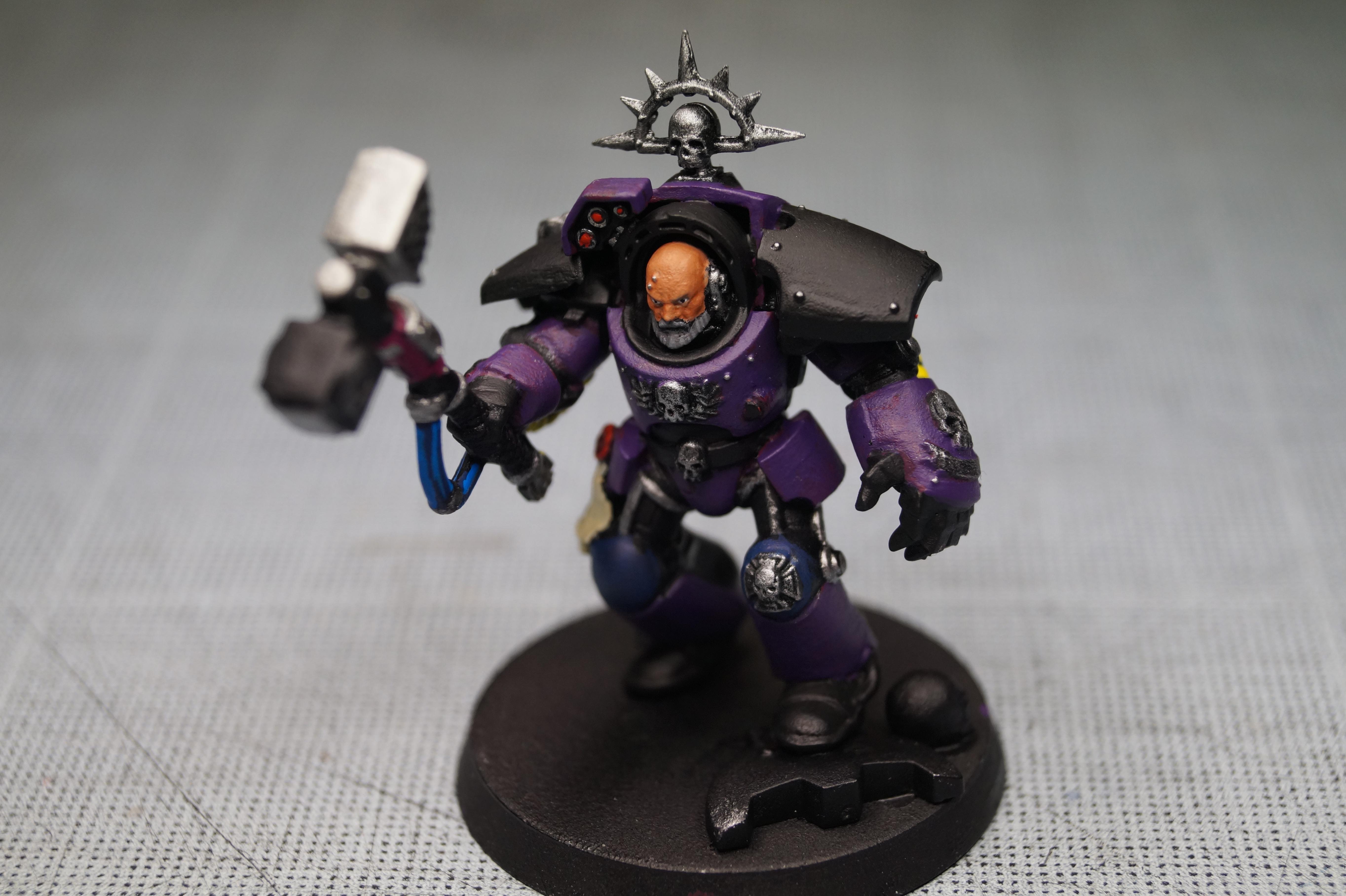 Chapter Master, Death Ravens, Raven Guard, Space Marines, Veteran