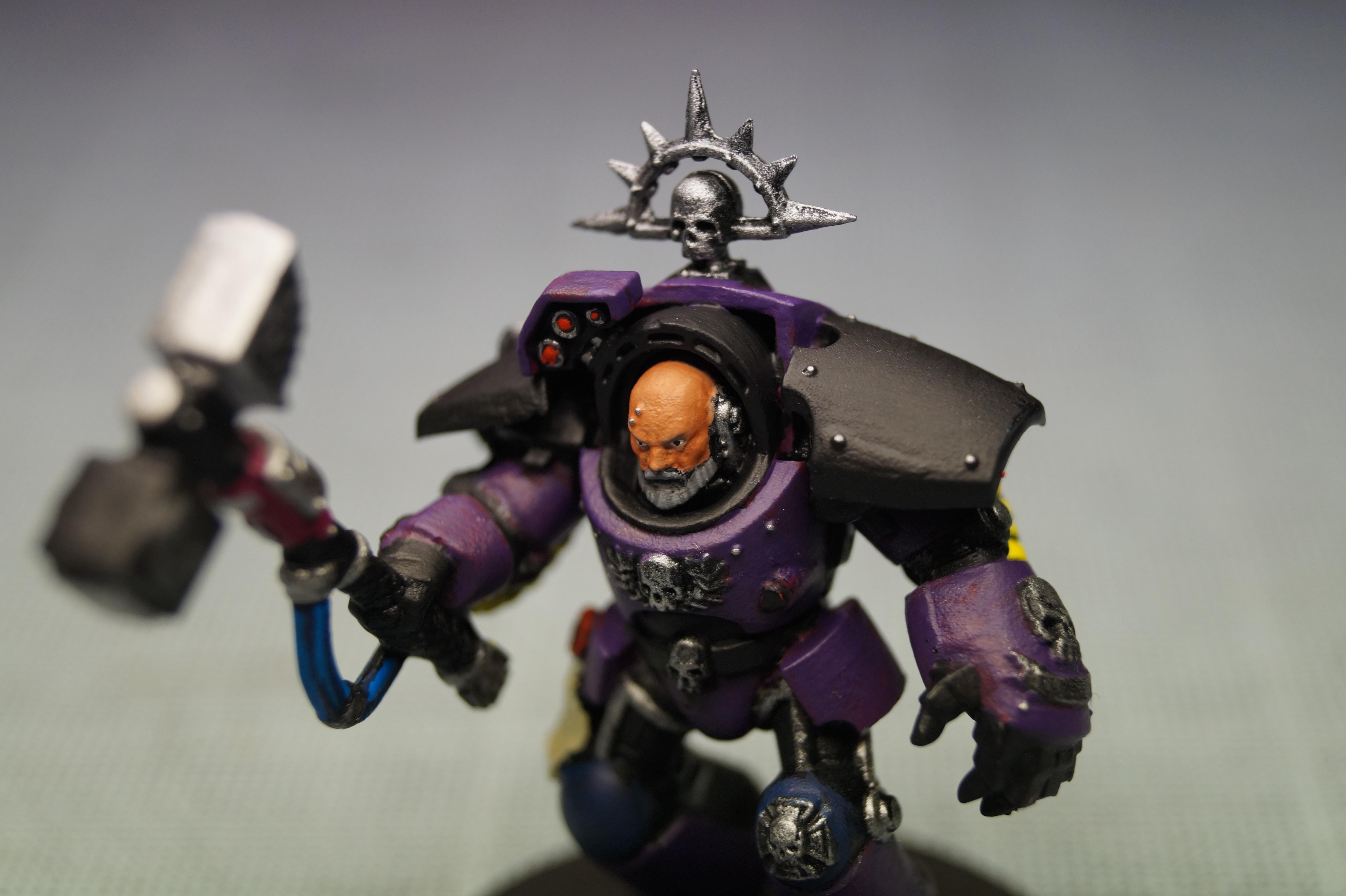 Chapter Master, Death Ravens, Raven Guard, Space Marines, Veteran