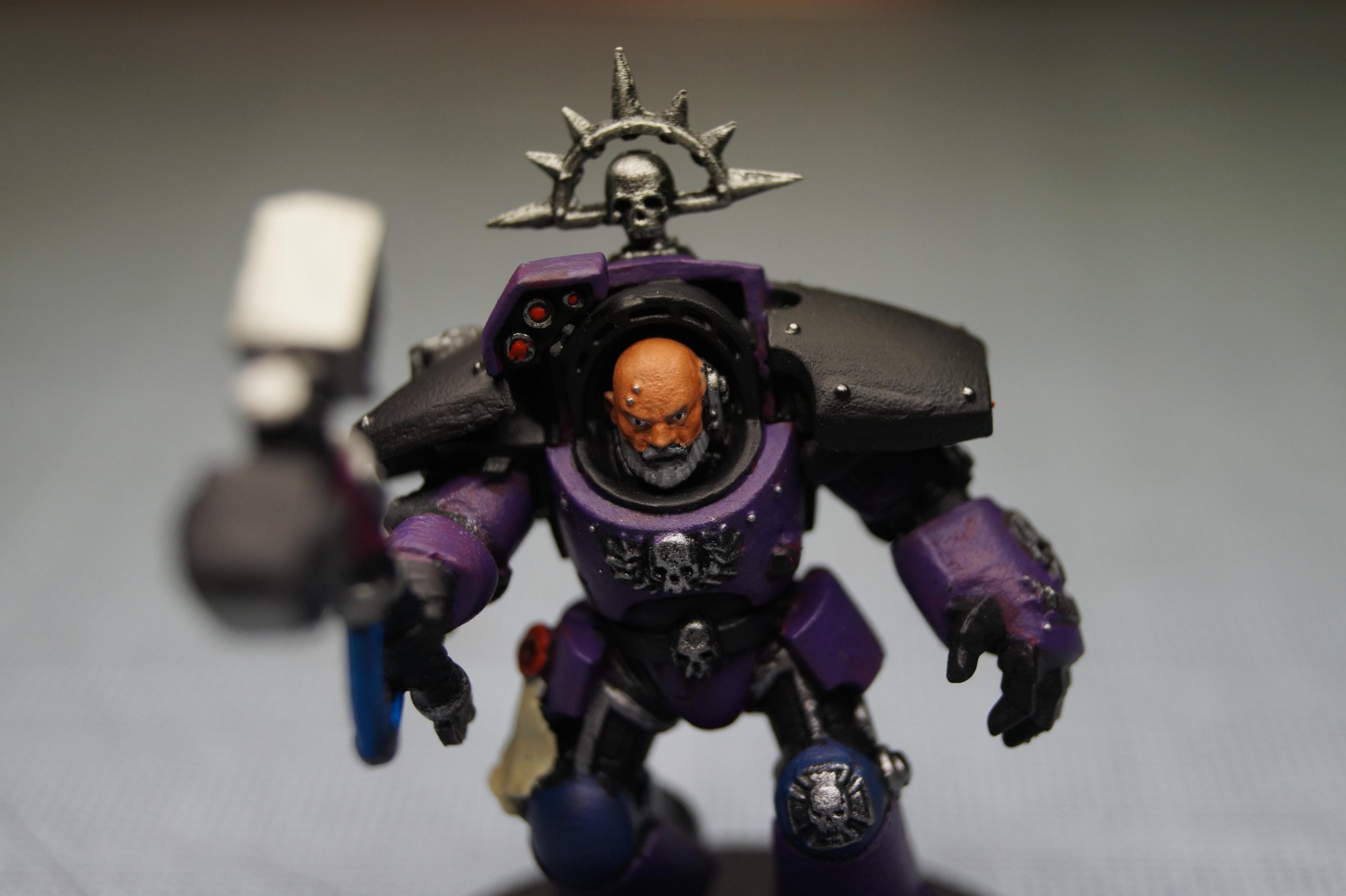 Chapter Master, Death Ravens, Raven Guard, Space Marines, Veteran