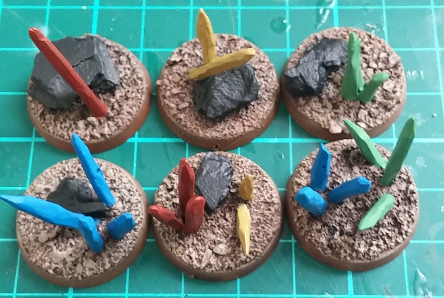 Objective Marker, Crystal Objective Markers WIP - First Colours