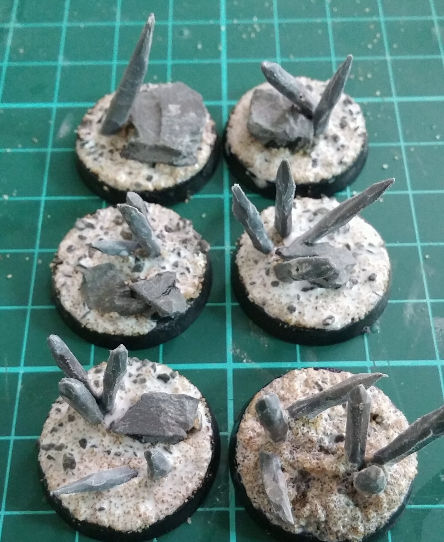 Objective Marker, Crystal Objective Markers WIP - Sanded