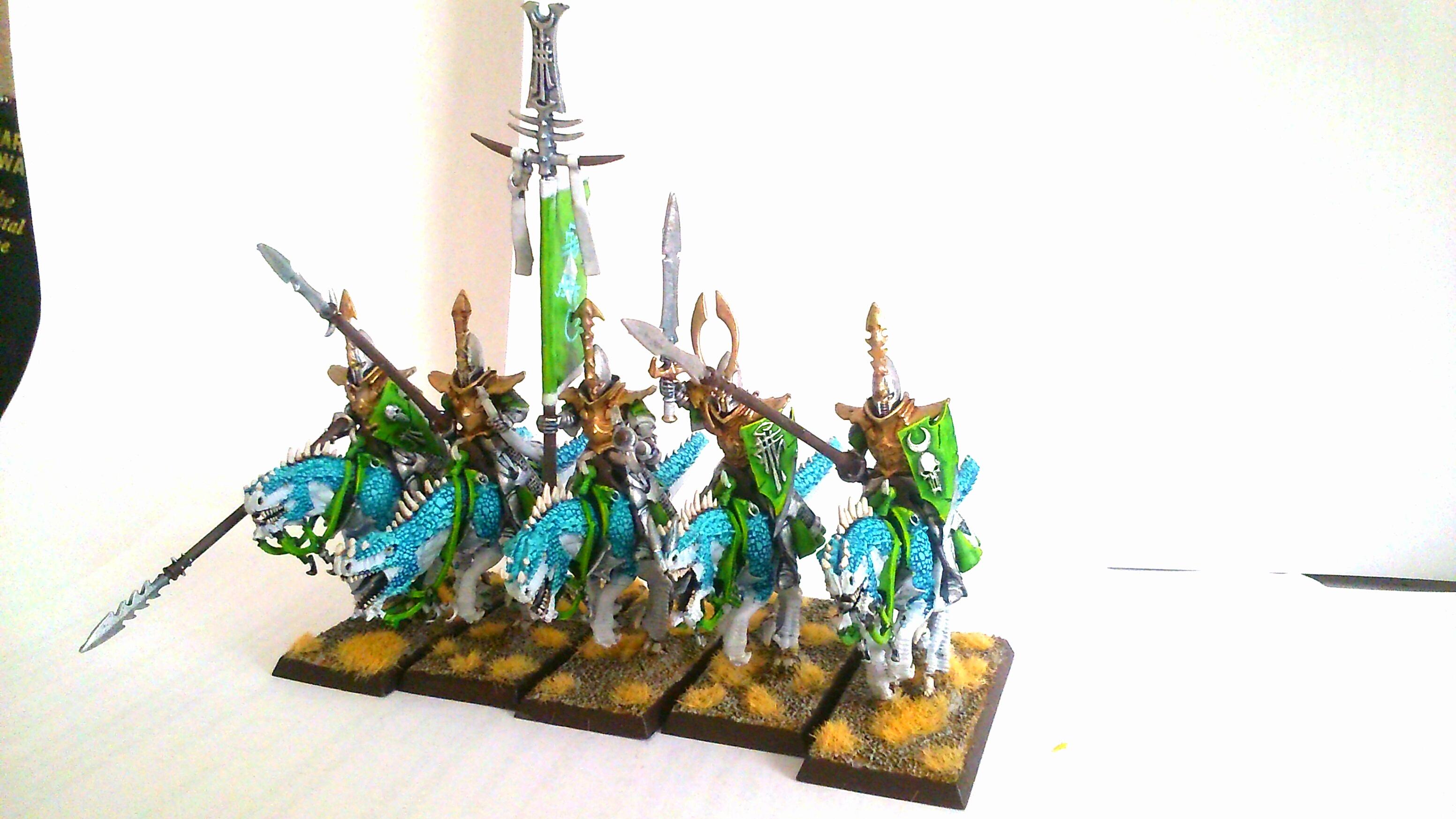 Cold One, Dark, Elves, Knights, Warhammer Fantasy