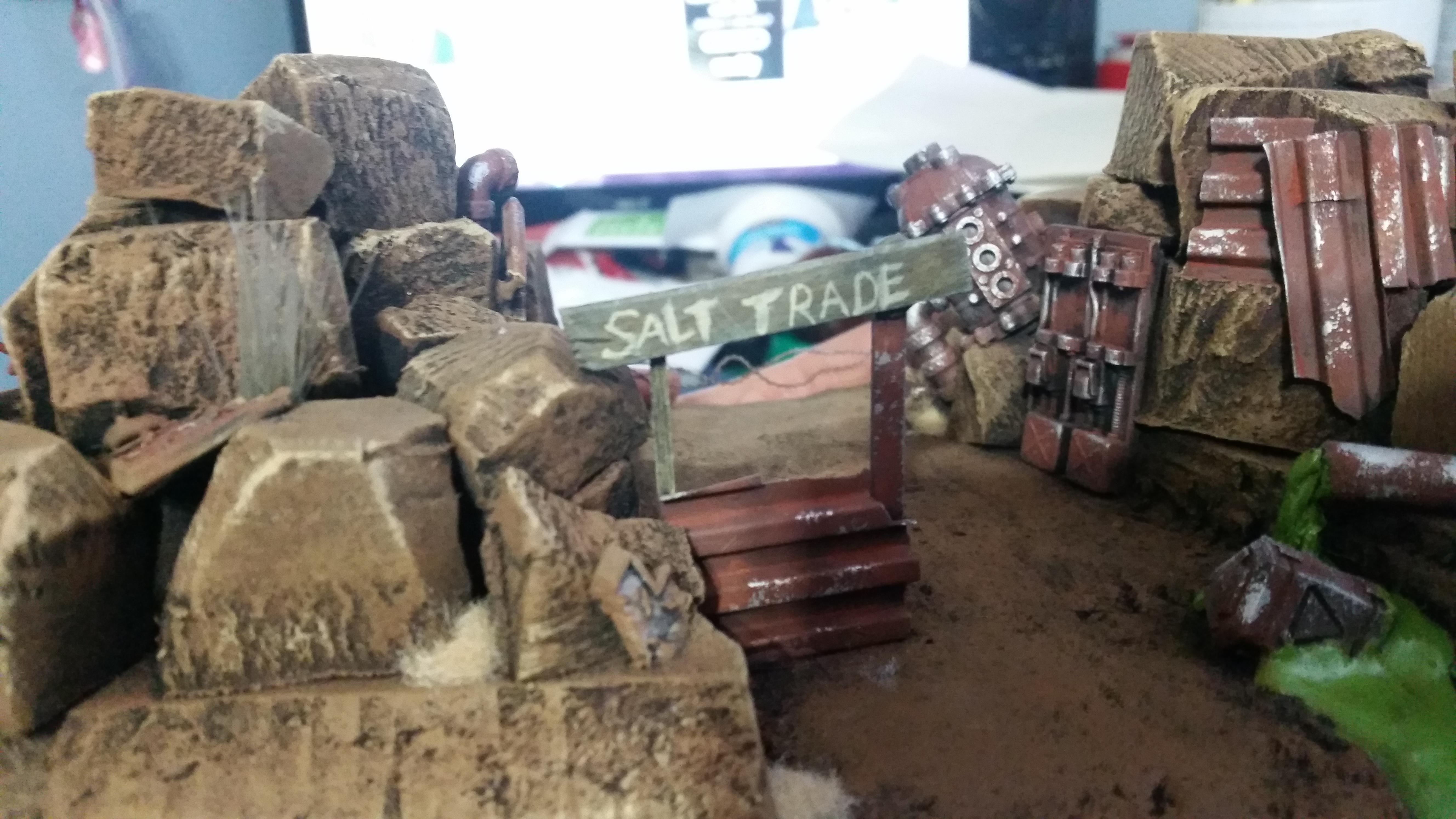 Dark Age, Darkage, Infinity, Post-apocalypse, Ruins, Rust, Tar Pit, Terrain, Warhammer 40,000, Warhammer Fantasy, Waste Land, Wasteland