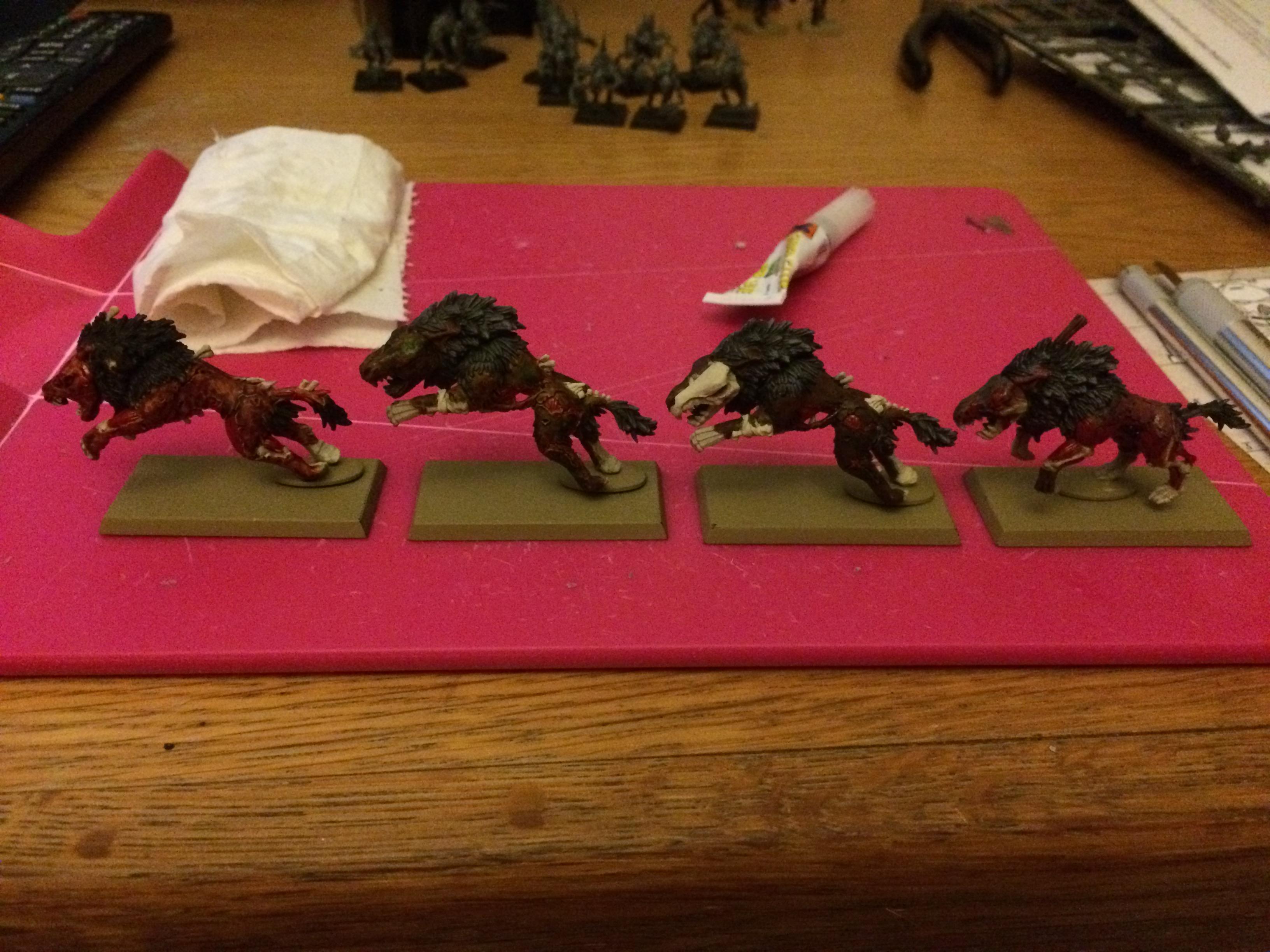 The Four Dire Wolves Left View