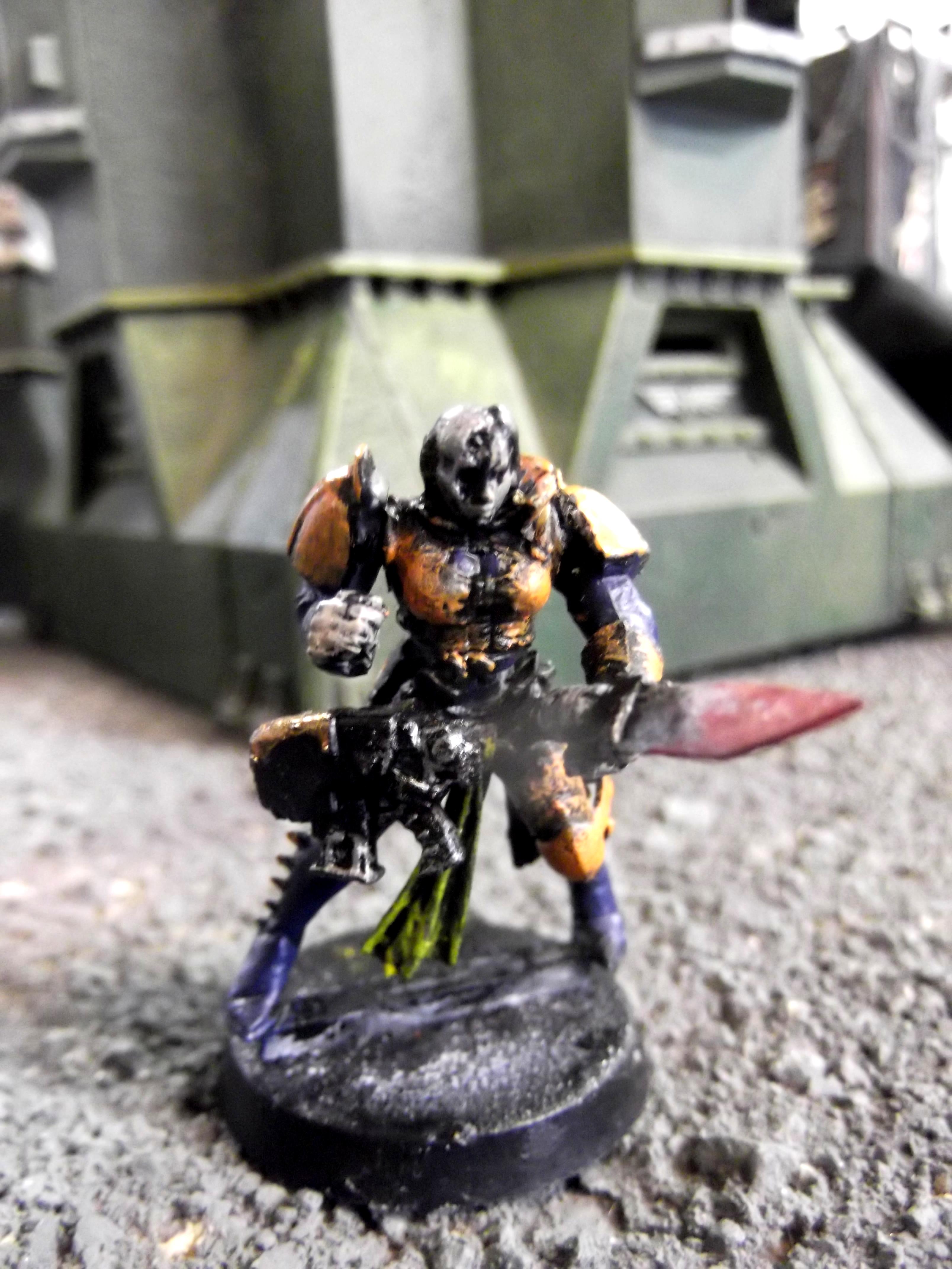 Chaos, Imperial Guard, Leman Russ. Cultists, Slaanesh, Traitor Guard, Veteran Sergeant, Warhammer 40,000