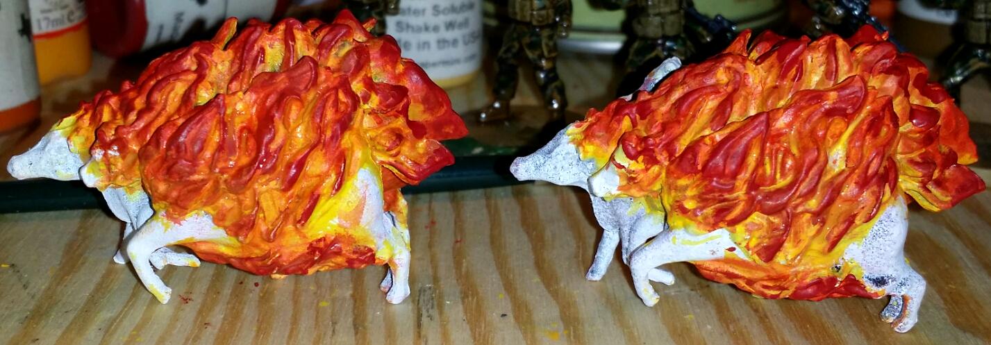 Mars Attacks, Burning Cows WIP