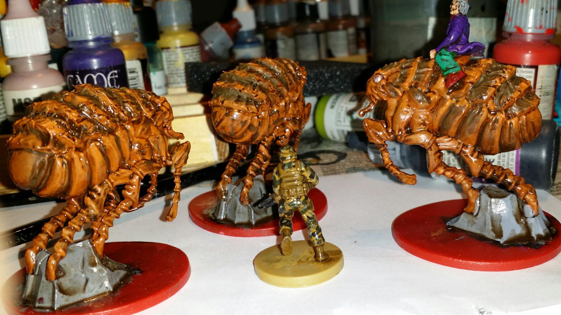 Mars Attacks, The Fleas, back, WIP