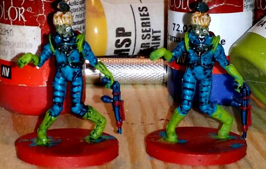 Mars Attacks, Martian Zombie, both